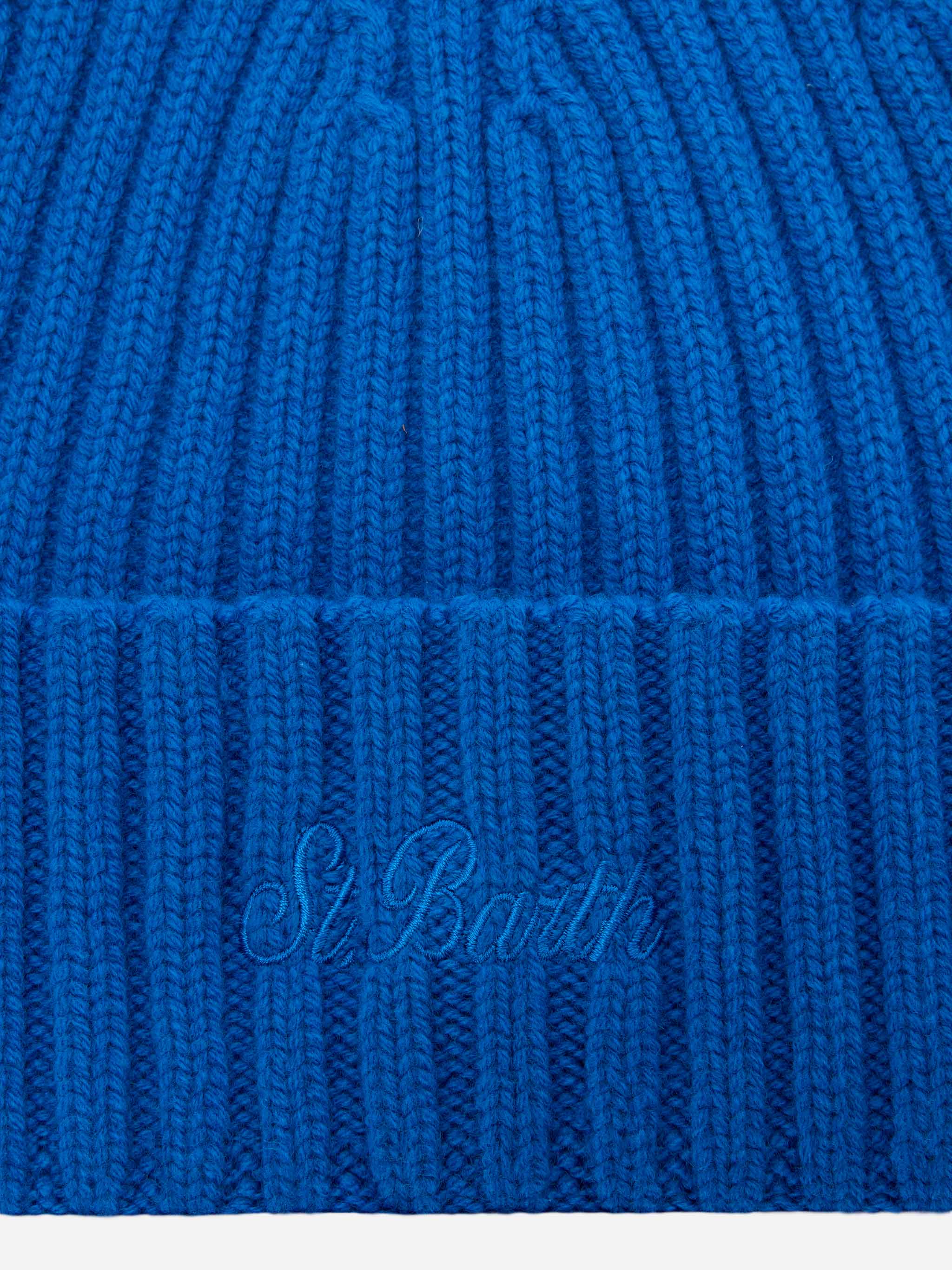 Berretto Wengen in 100% LANA bluette - Image 2