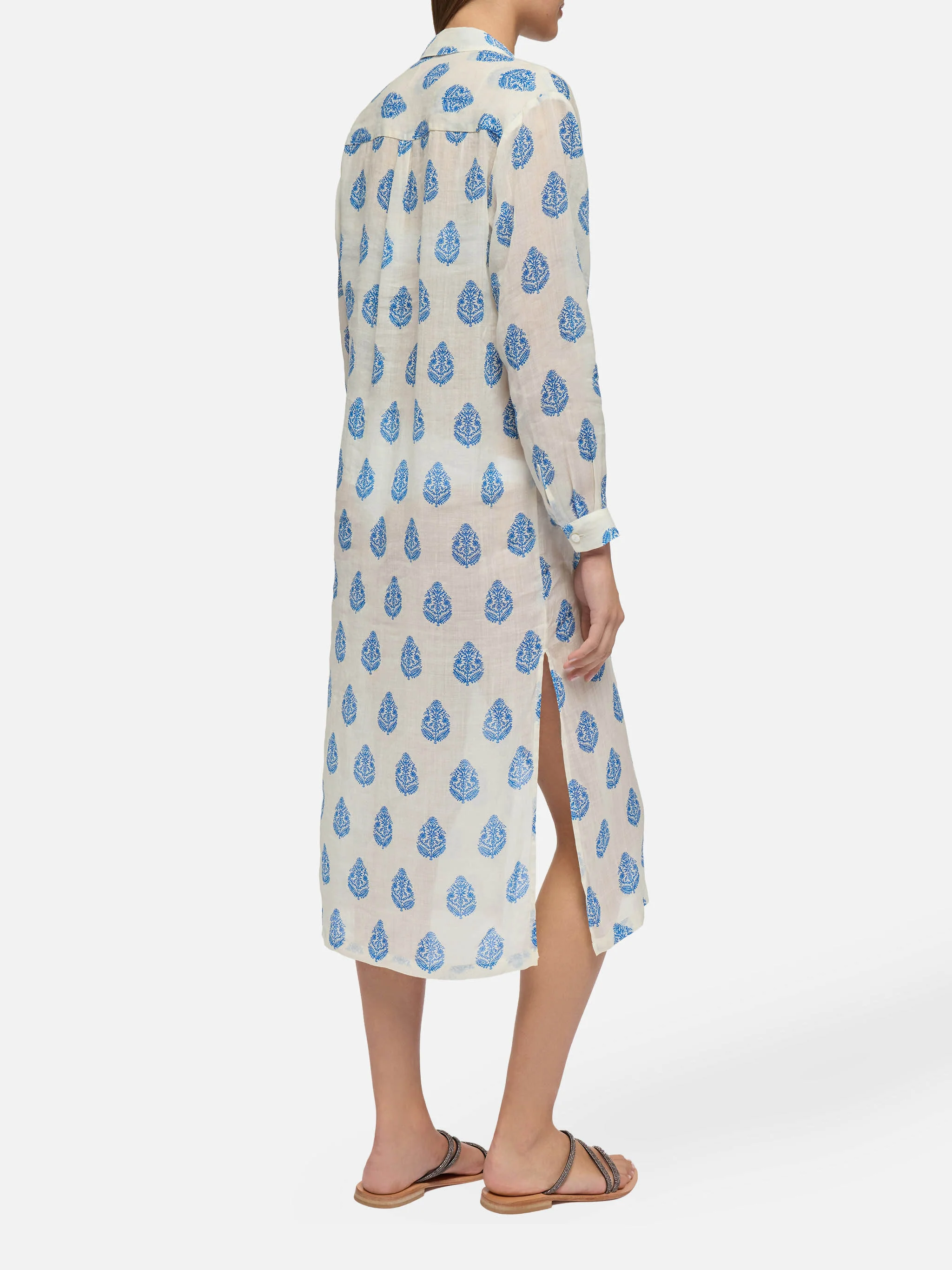 Abito maxi in ramia con stampa paisley Adeline - Image 3