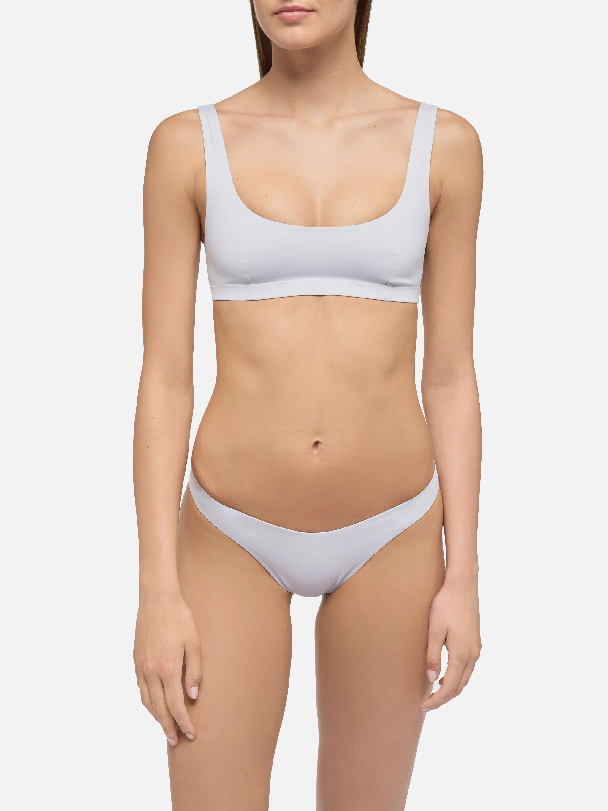 Bikini a bralette classico Afrodite Minerva termosaldato color argento - Image 2