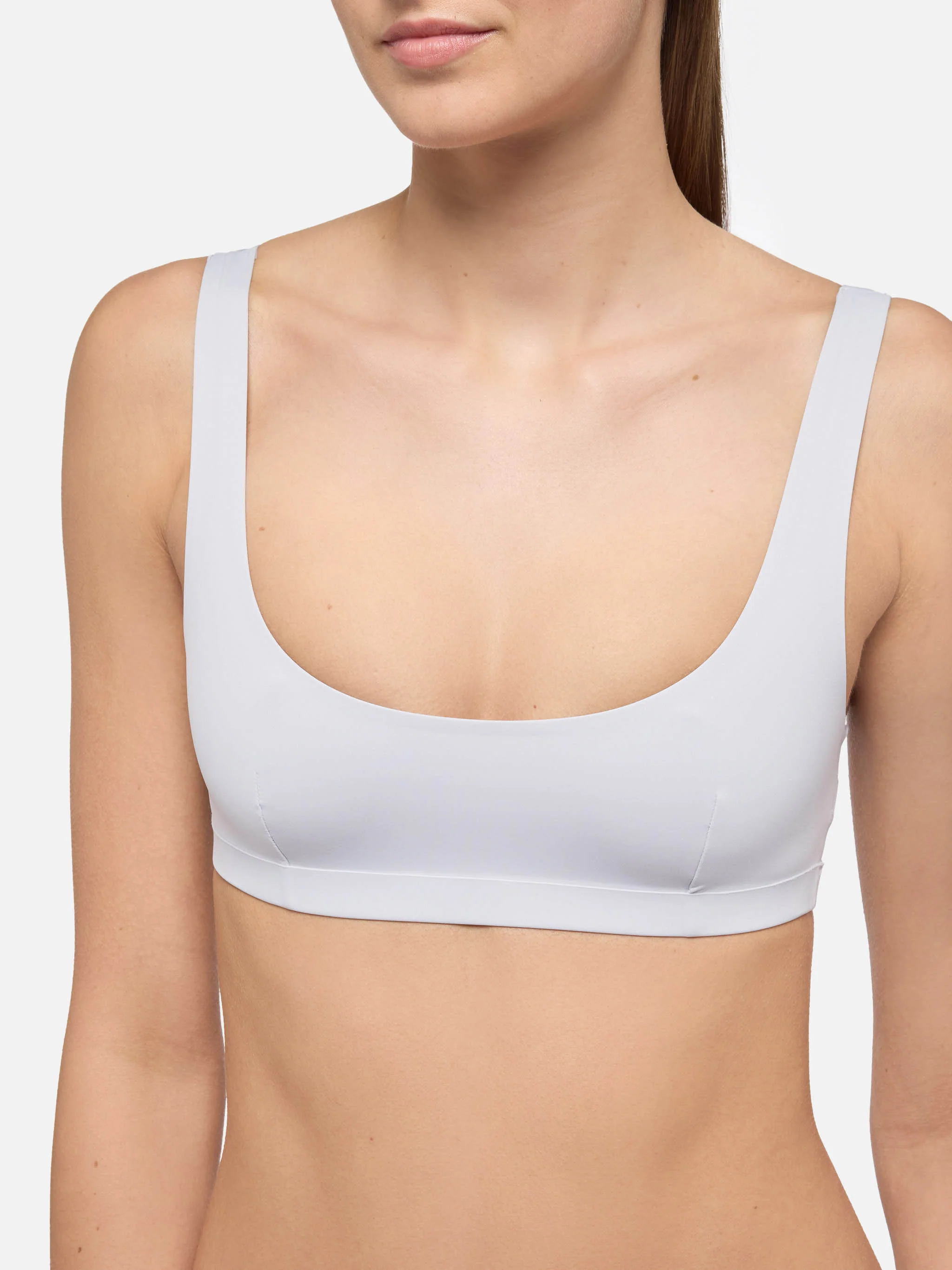 Bikini a bralette classico Afrodite Minerva termosaldato color argento - Image 4