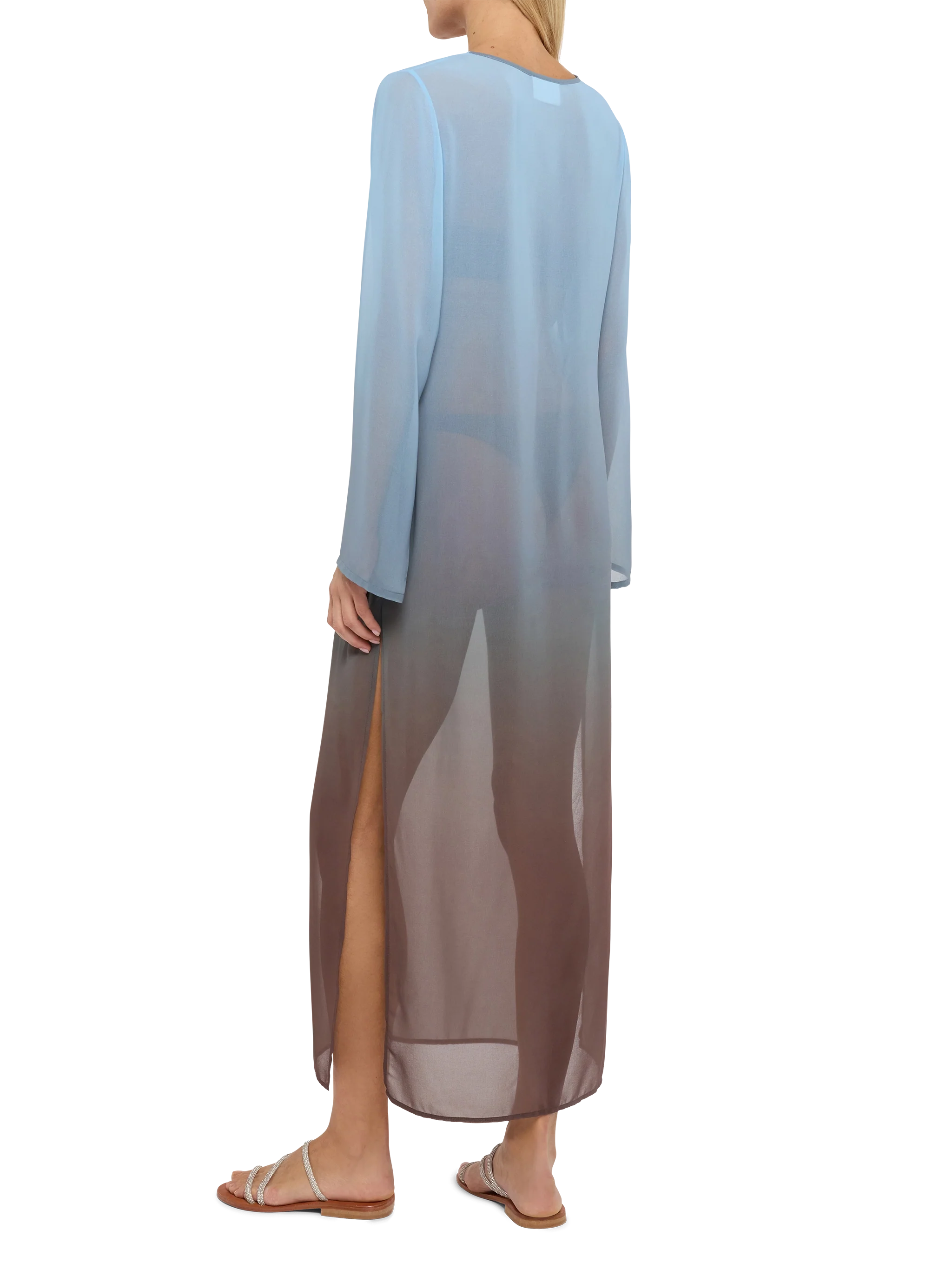Abito maxi in georgette Agatha - Image 3