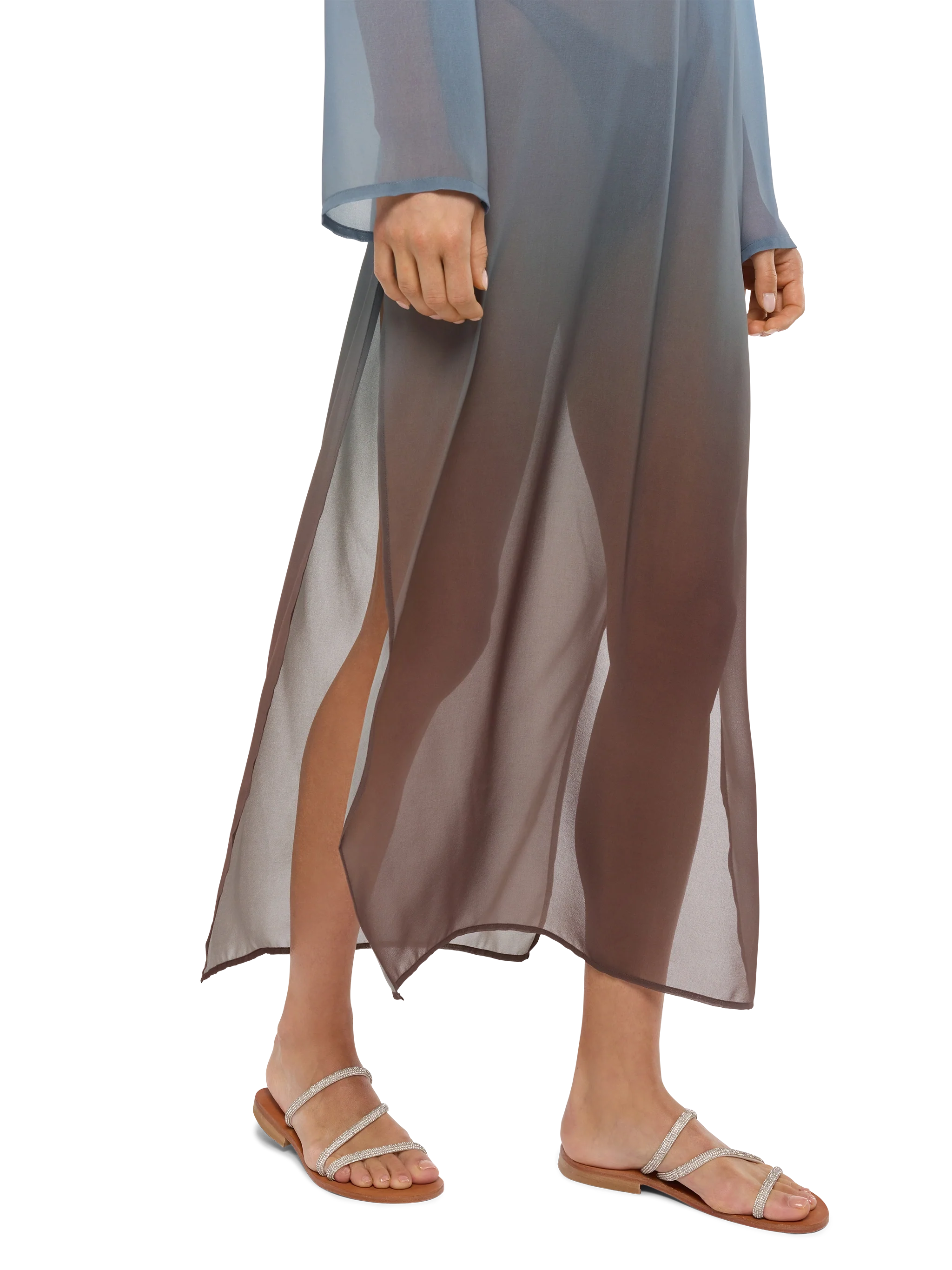 Abito maxi in georgette Agatha - Image 5