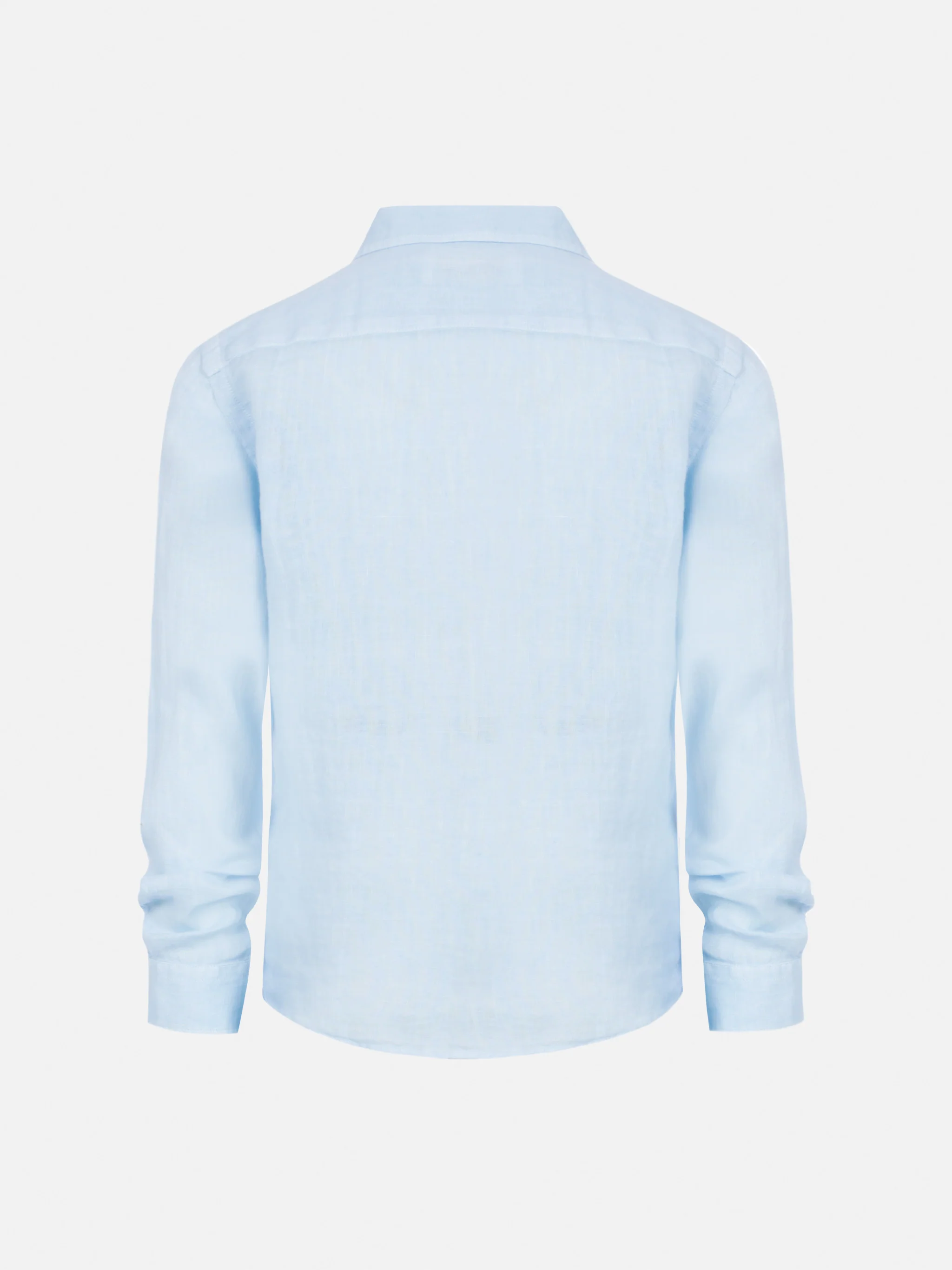 Camicia Agnes in lino azzurro - Image 2