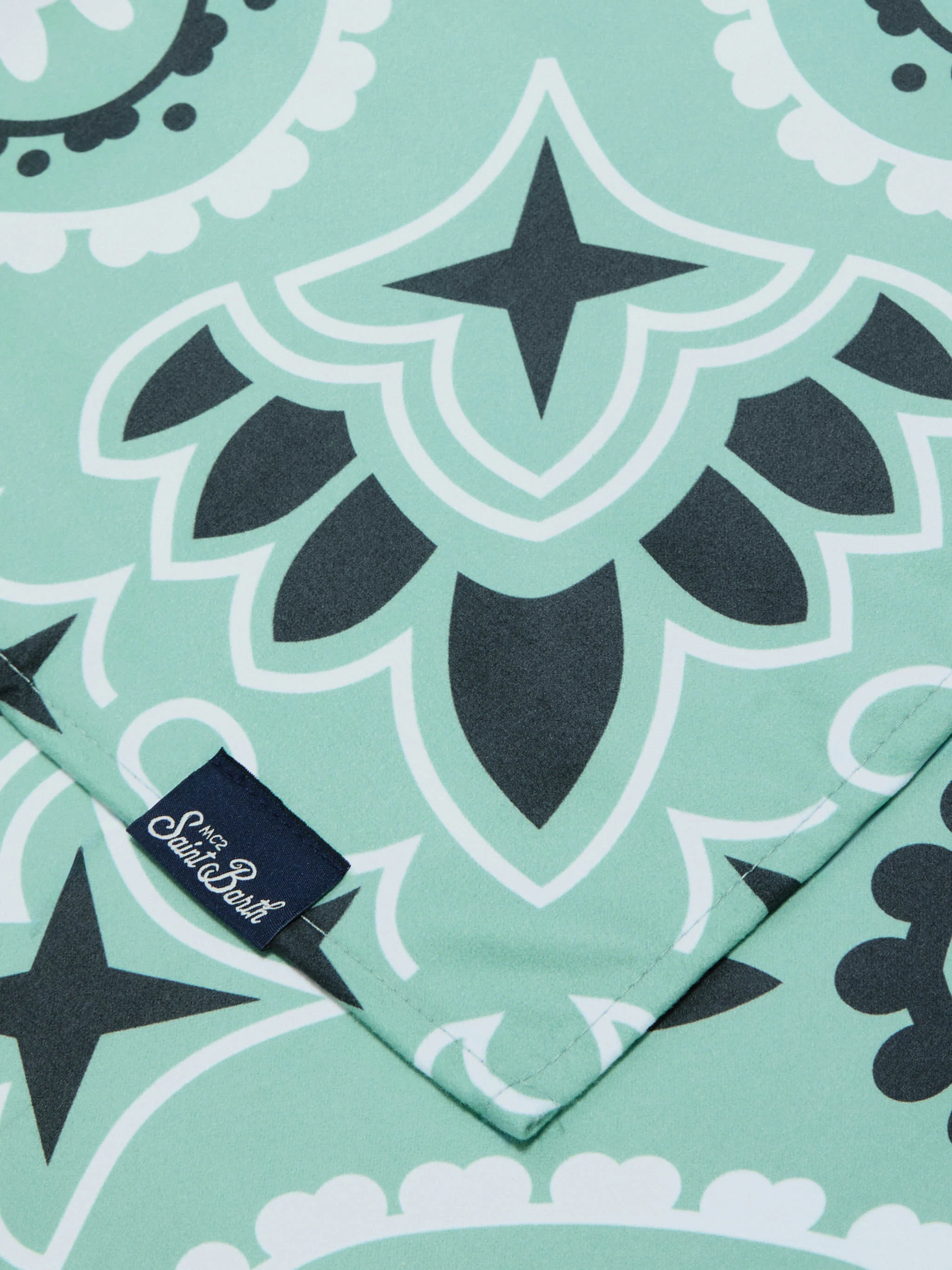 Telo mare Aidan con stampa bandana e logo - Image 2