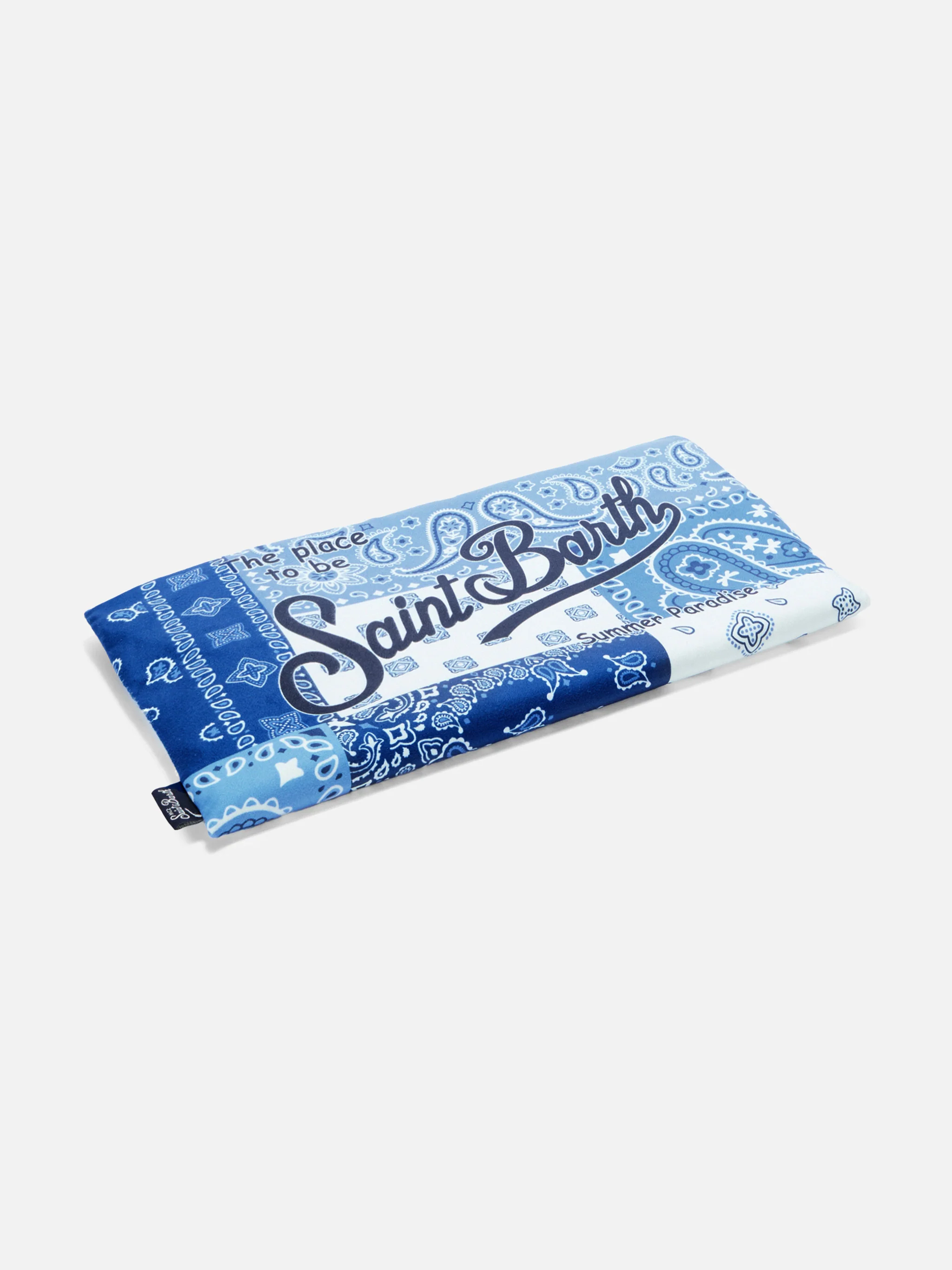 Telo mare Aidan con stampa foulard e logo - Image 3