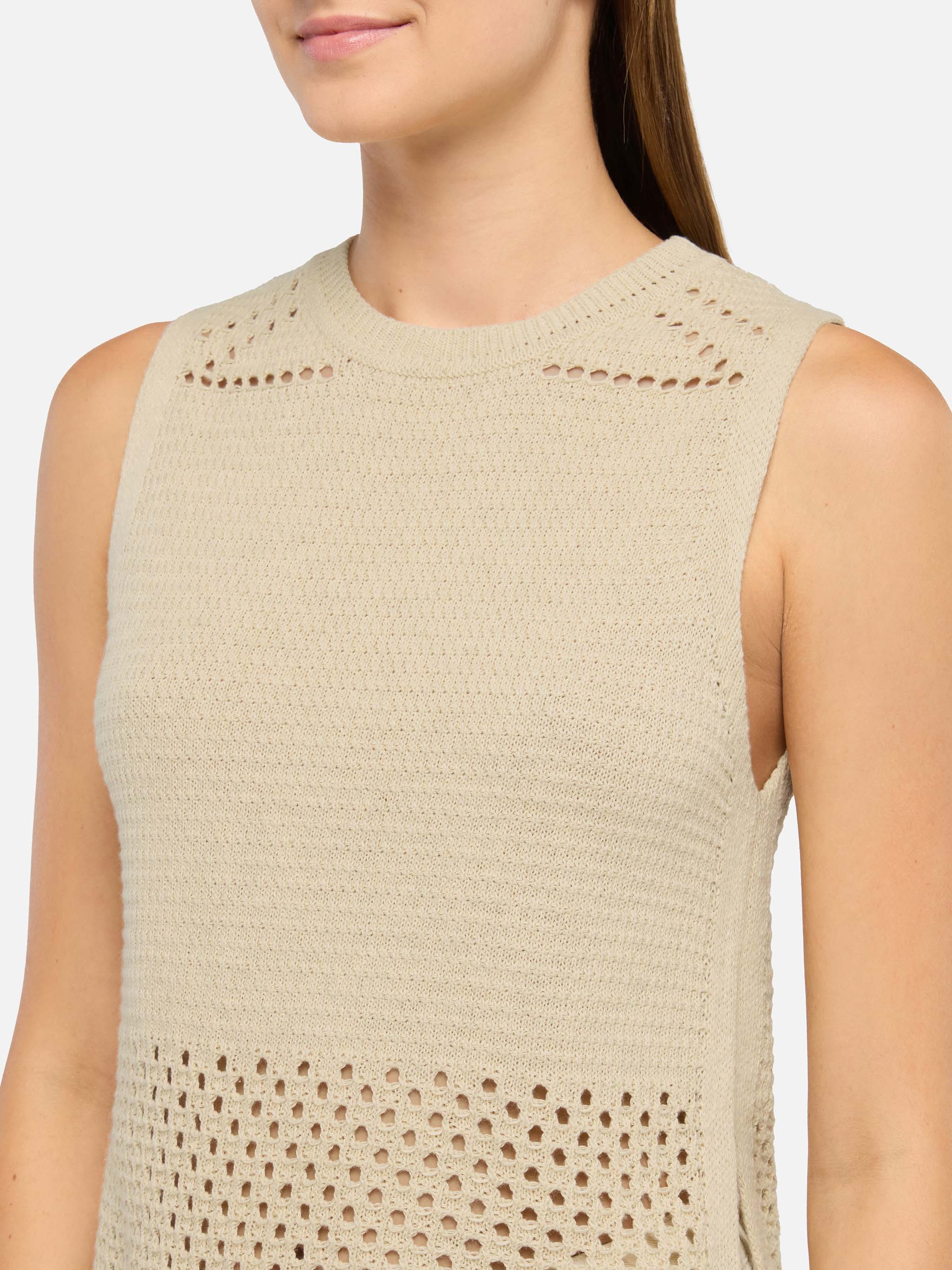 Top crochet beige Aire - Image 2
