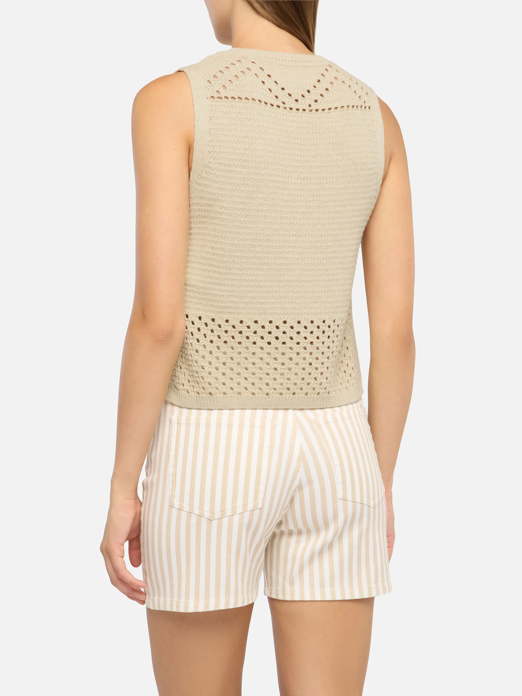 Top crochet beige Aire - Image 3