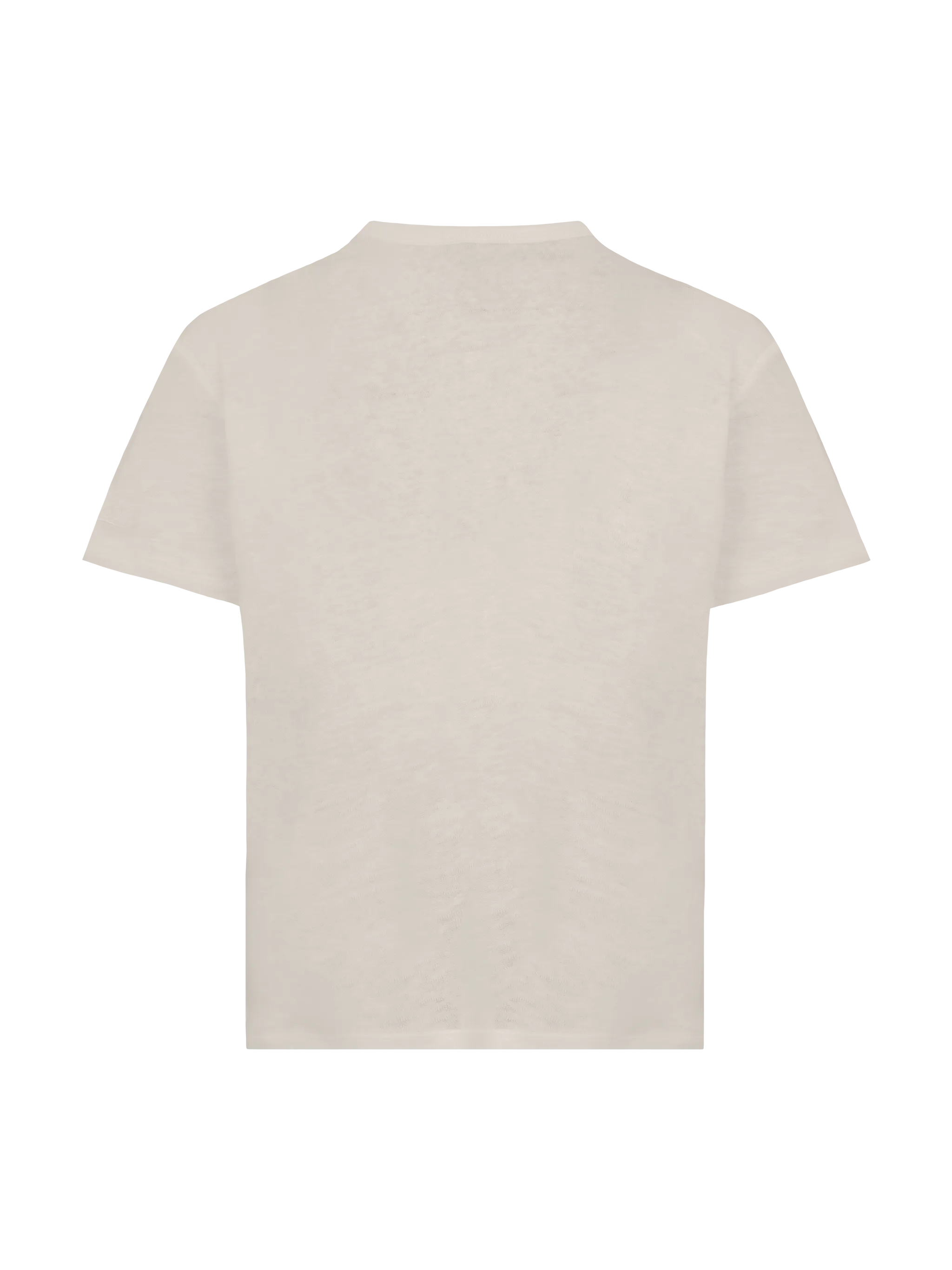 T-shirt Alex in jersey lino bianco panna - Image 2