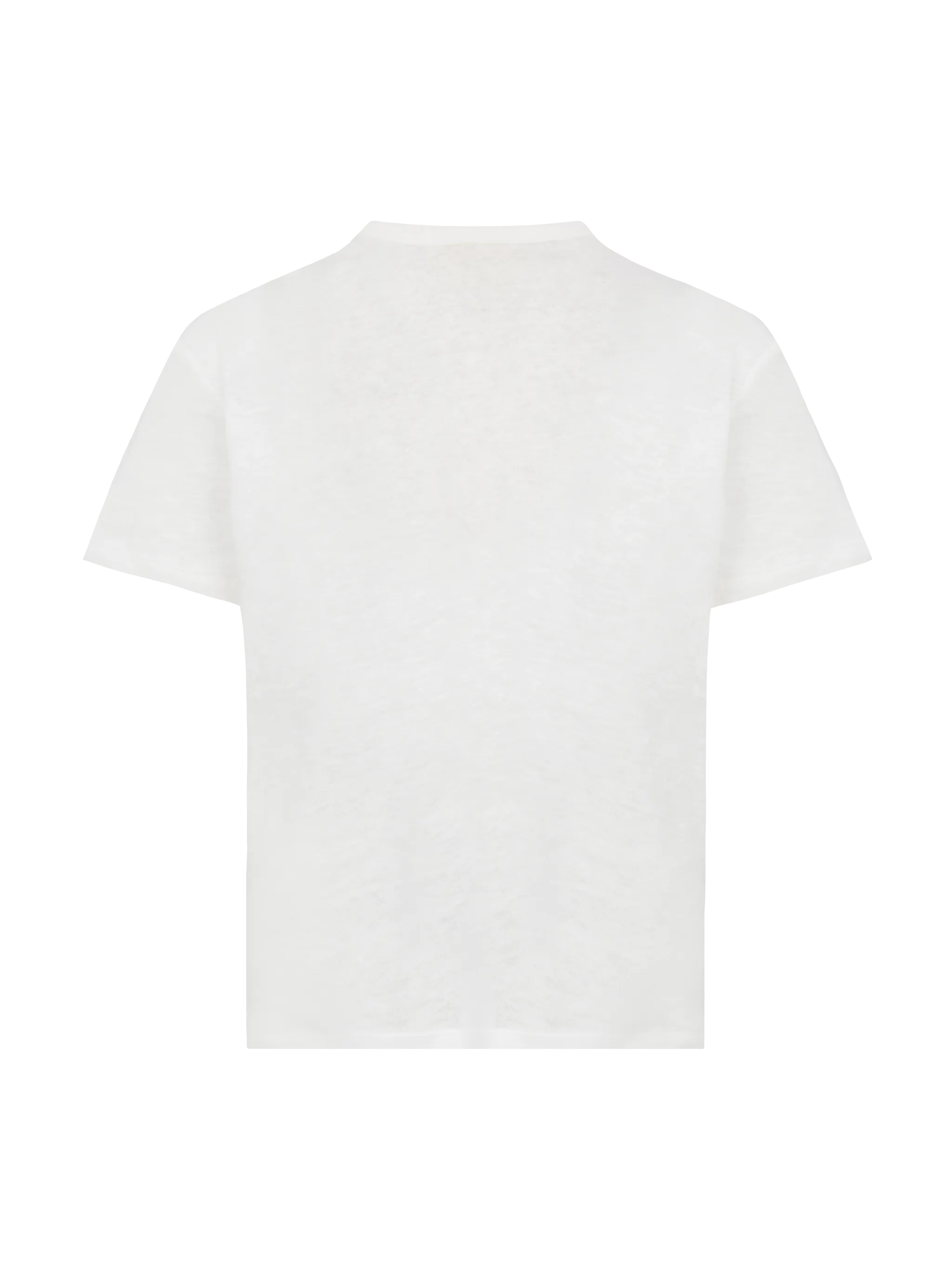 T-shirt Alex in jersey lino bianco - Image 2