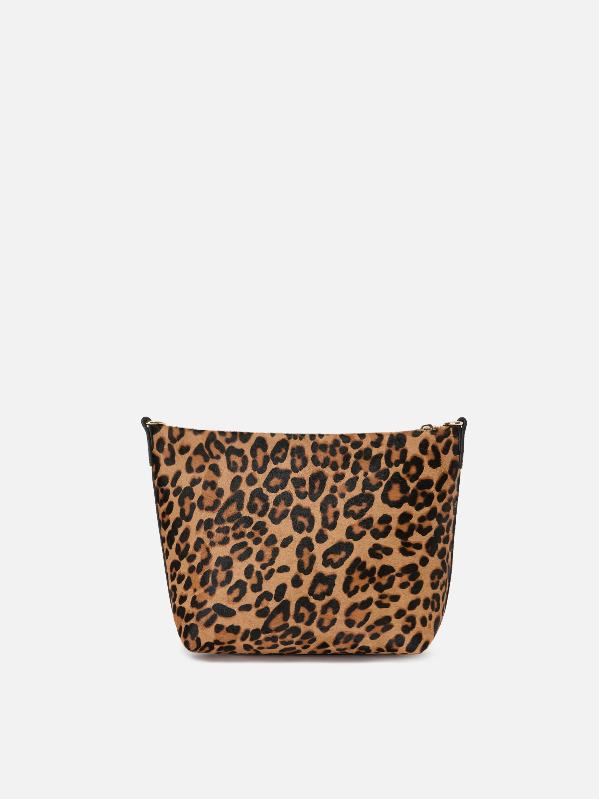Borsa Aline in cavallino leopardato con placchetta logo - Image 3