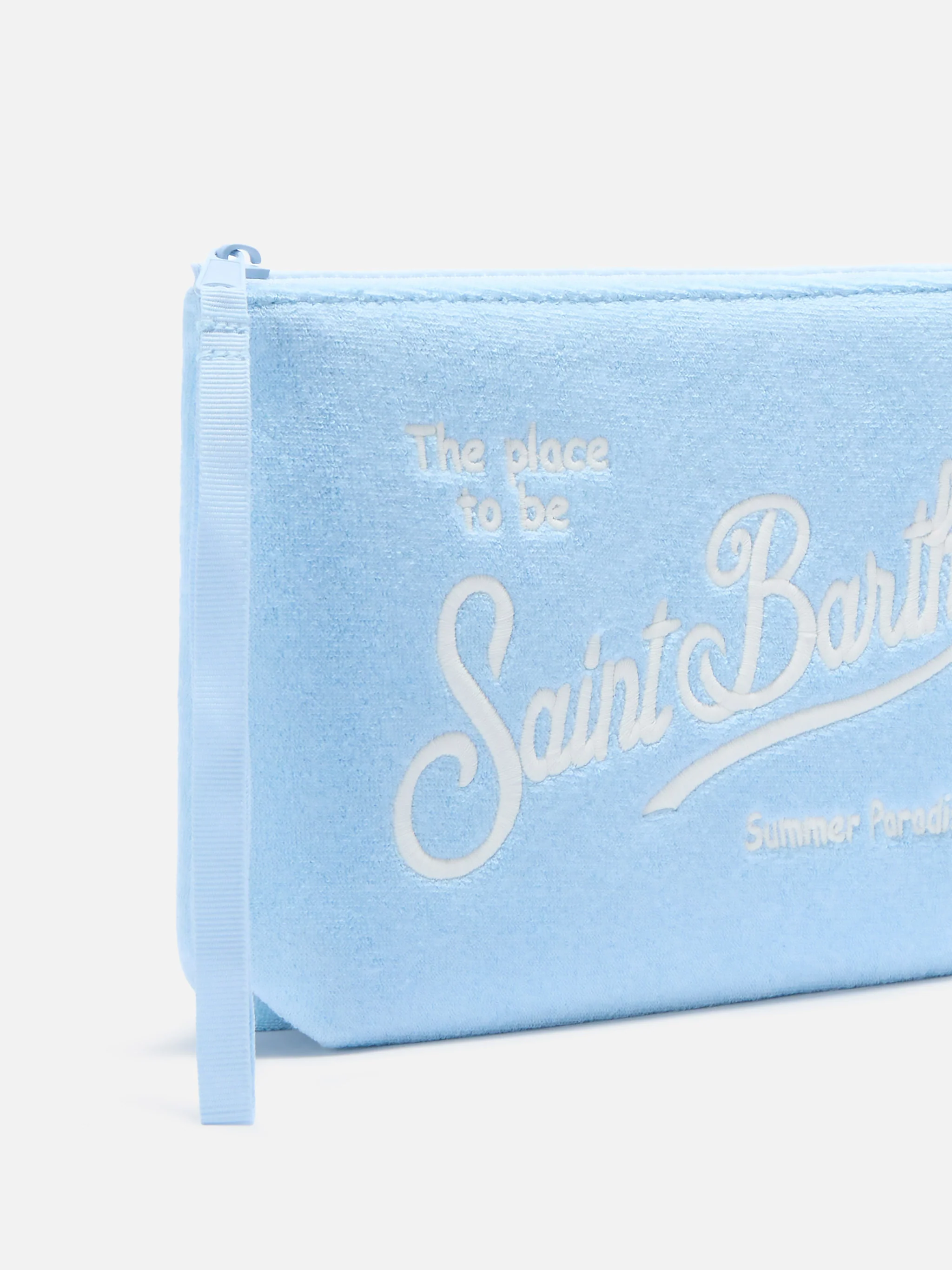 Pochette Aline effetto spugna azzurra - Image 2