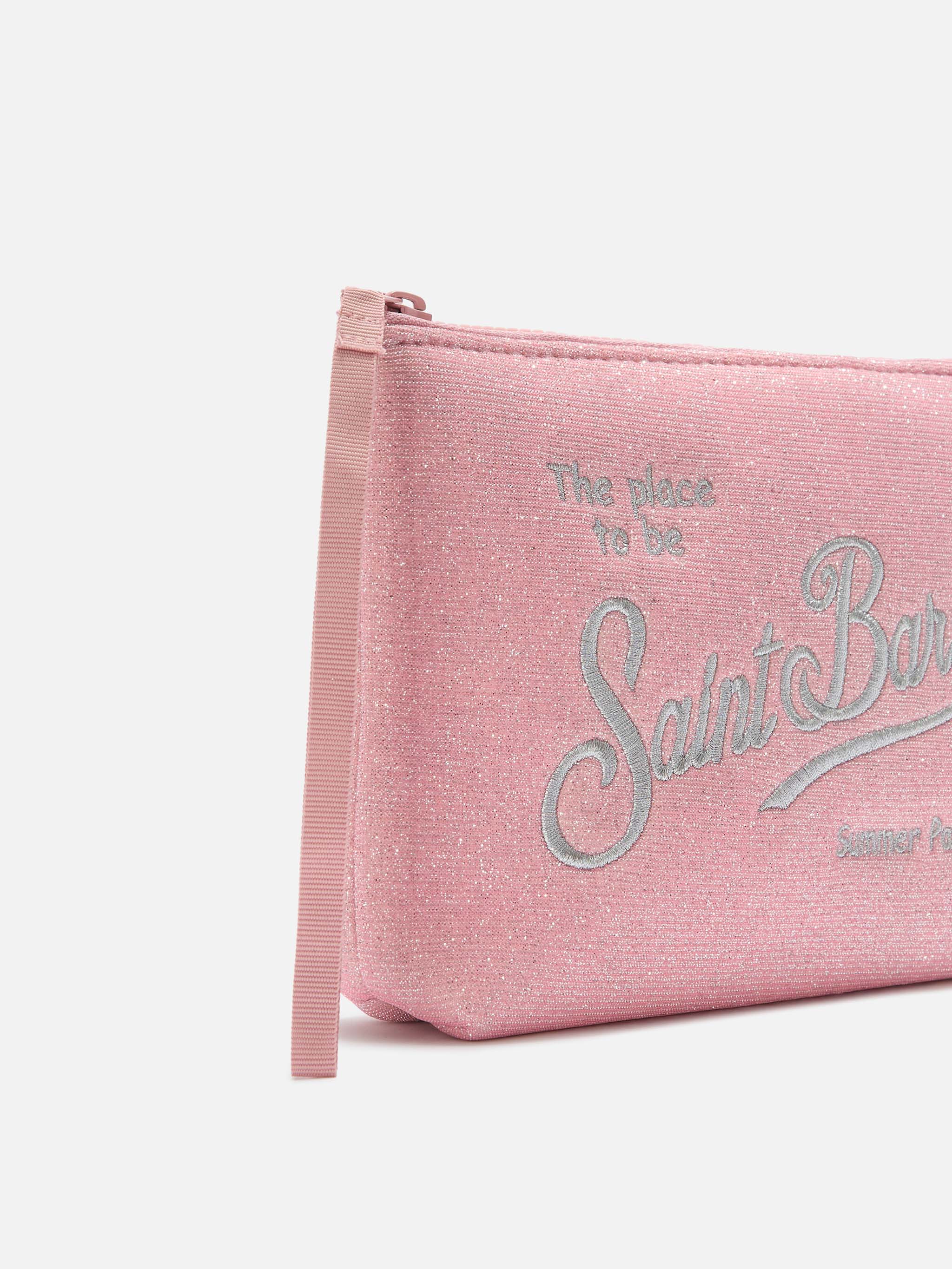 Pochette Aline Lurex rosa con effetto lurex - Image 2