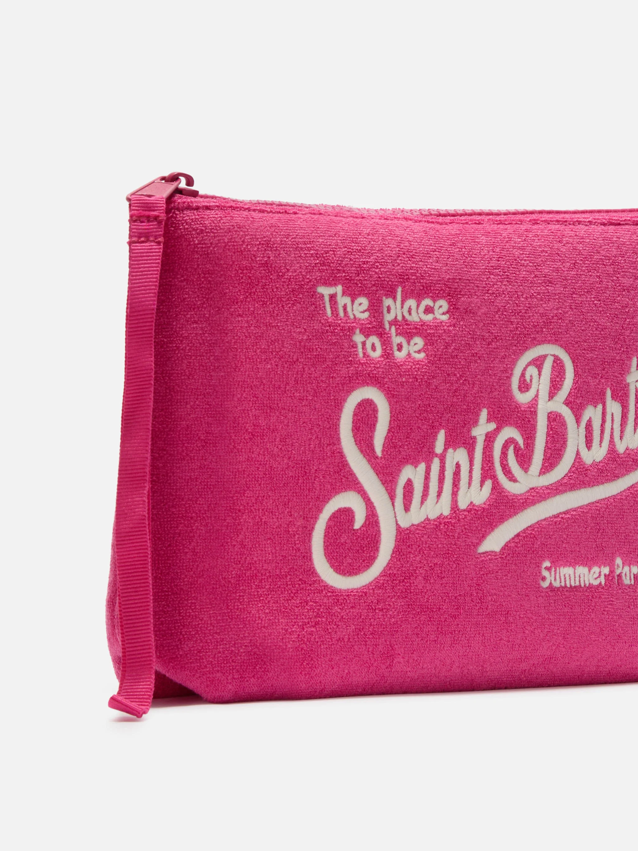 Pochette Aline effetto spugna rosa - Image 2