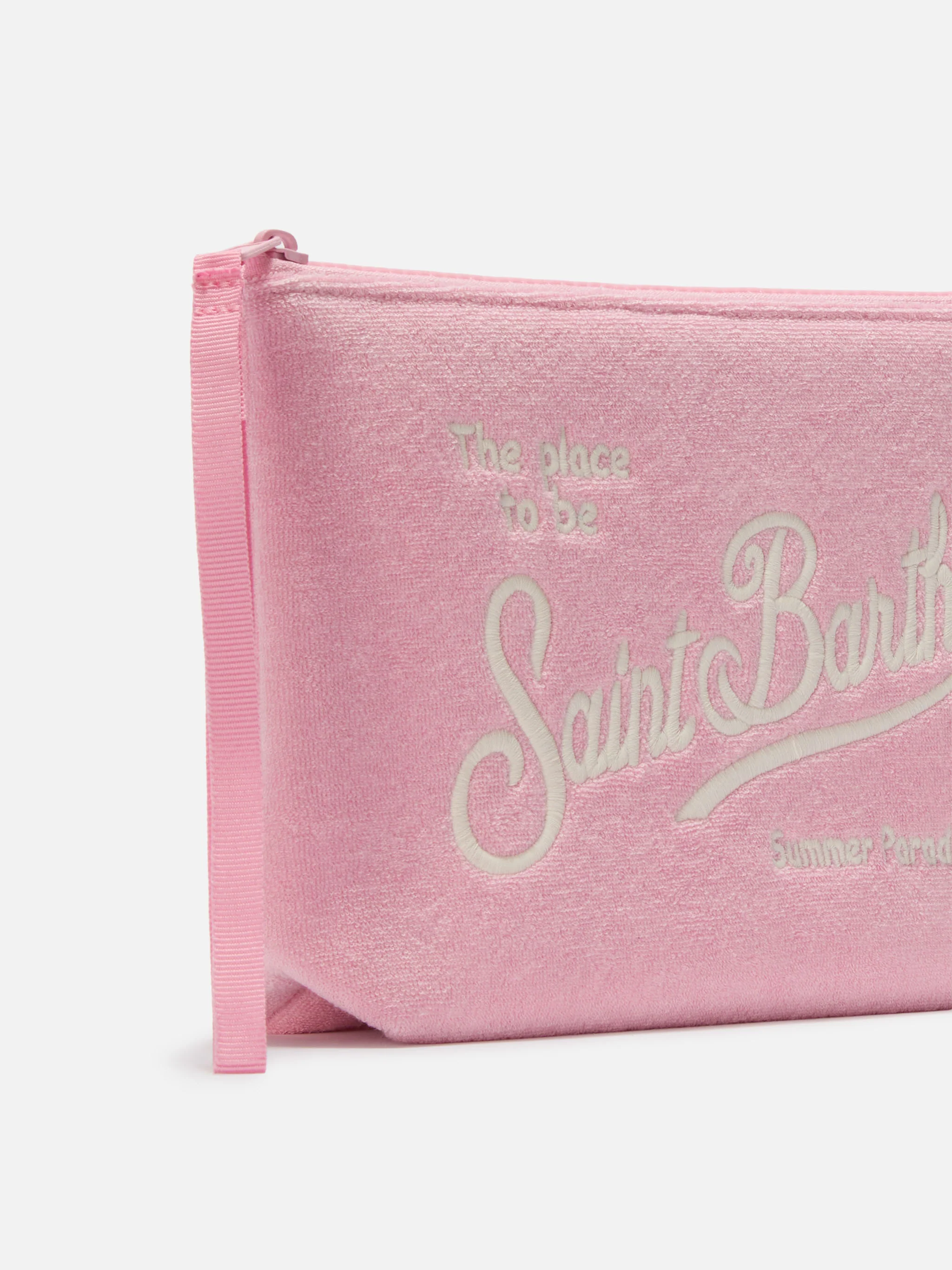 Pochette Aline effetto spugna rosa - Image 2