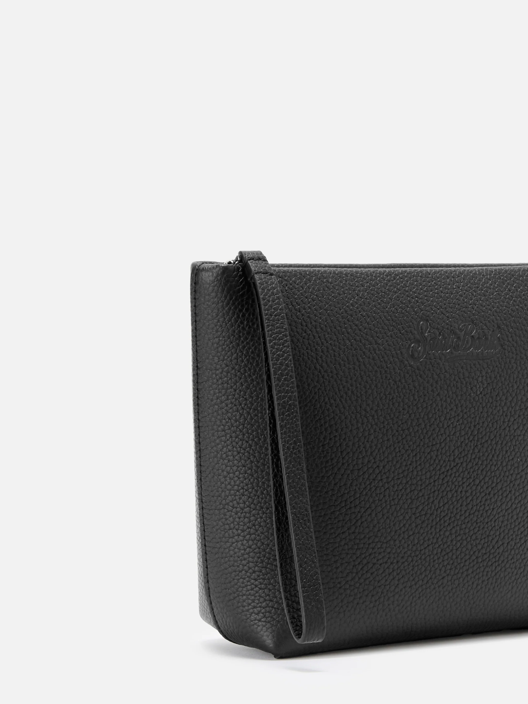 Pochette Aline Pouch in pelle nera - Image 3