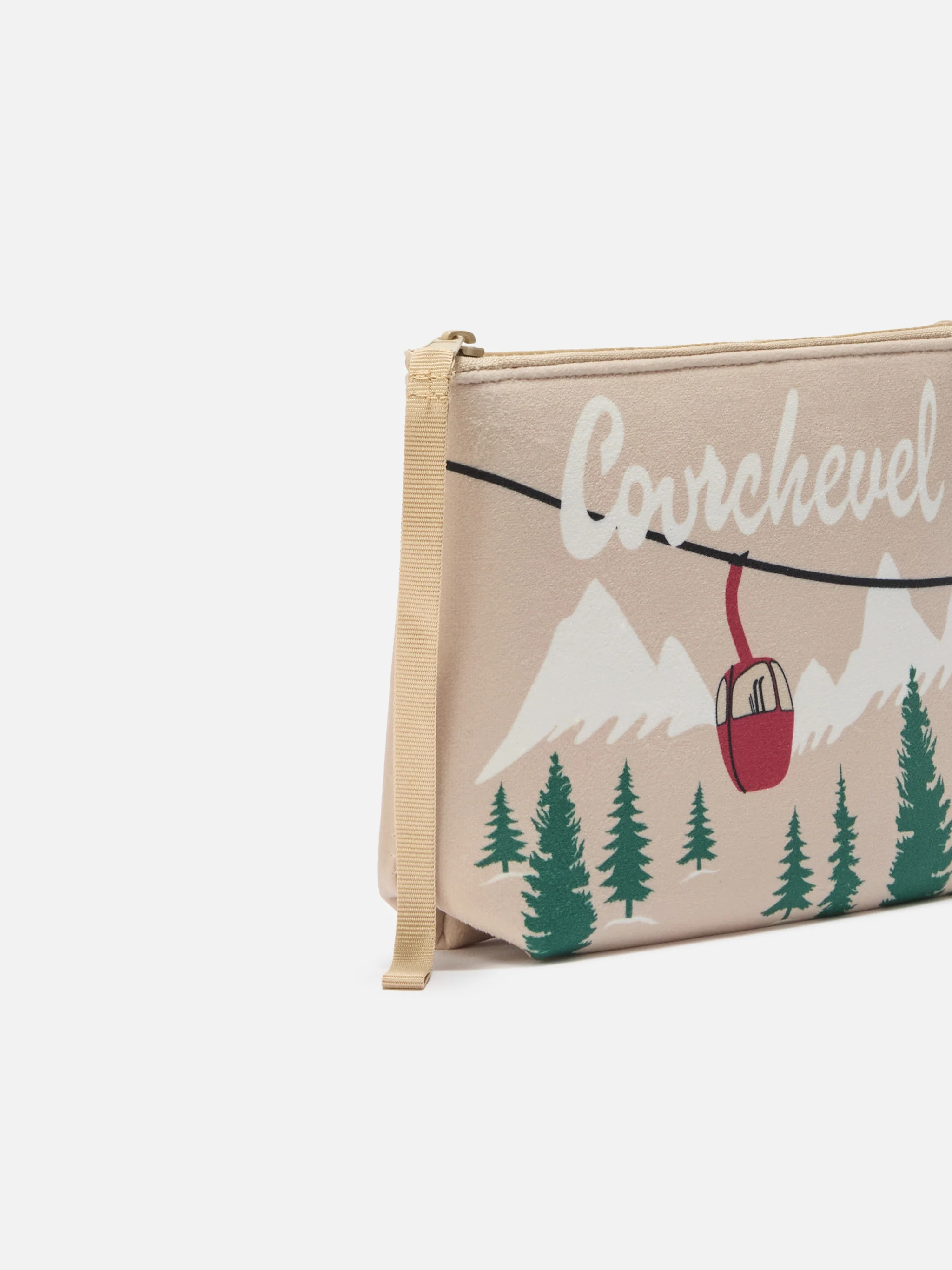 Pochette Aline effetto lana con stampa Courchevel - Image 2