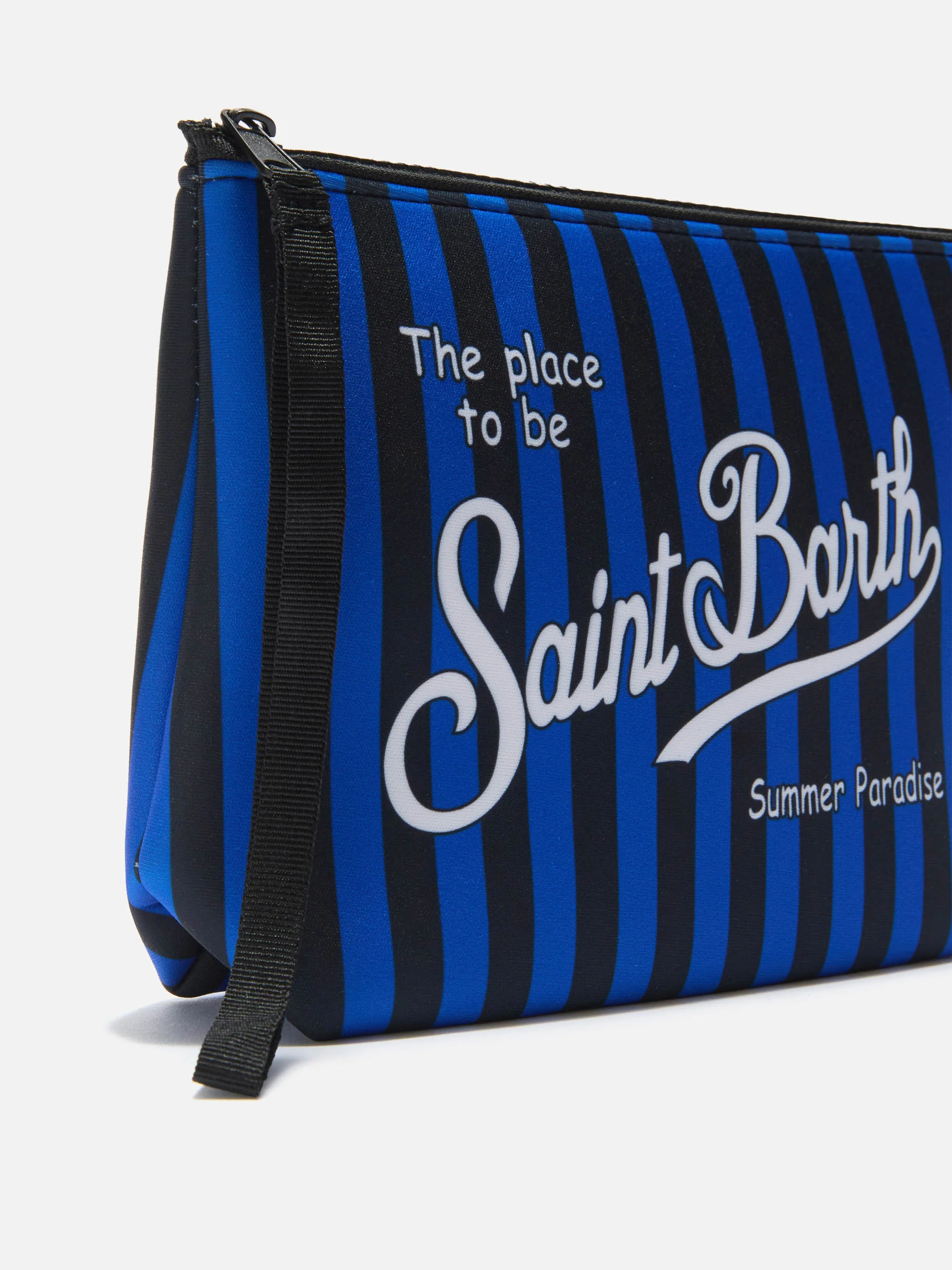 Pochette Aline in scuba nera e azzurra con stemma Inter | Special Edition - Image 2