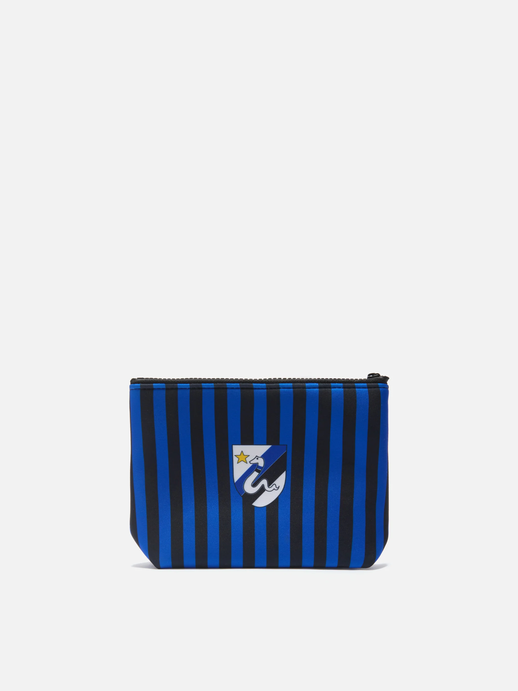 Pochette Aline in scuba nera e azzurra con stemma Inter | Special Edition - Image 3