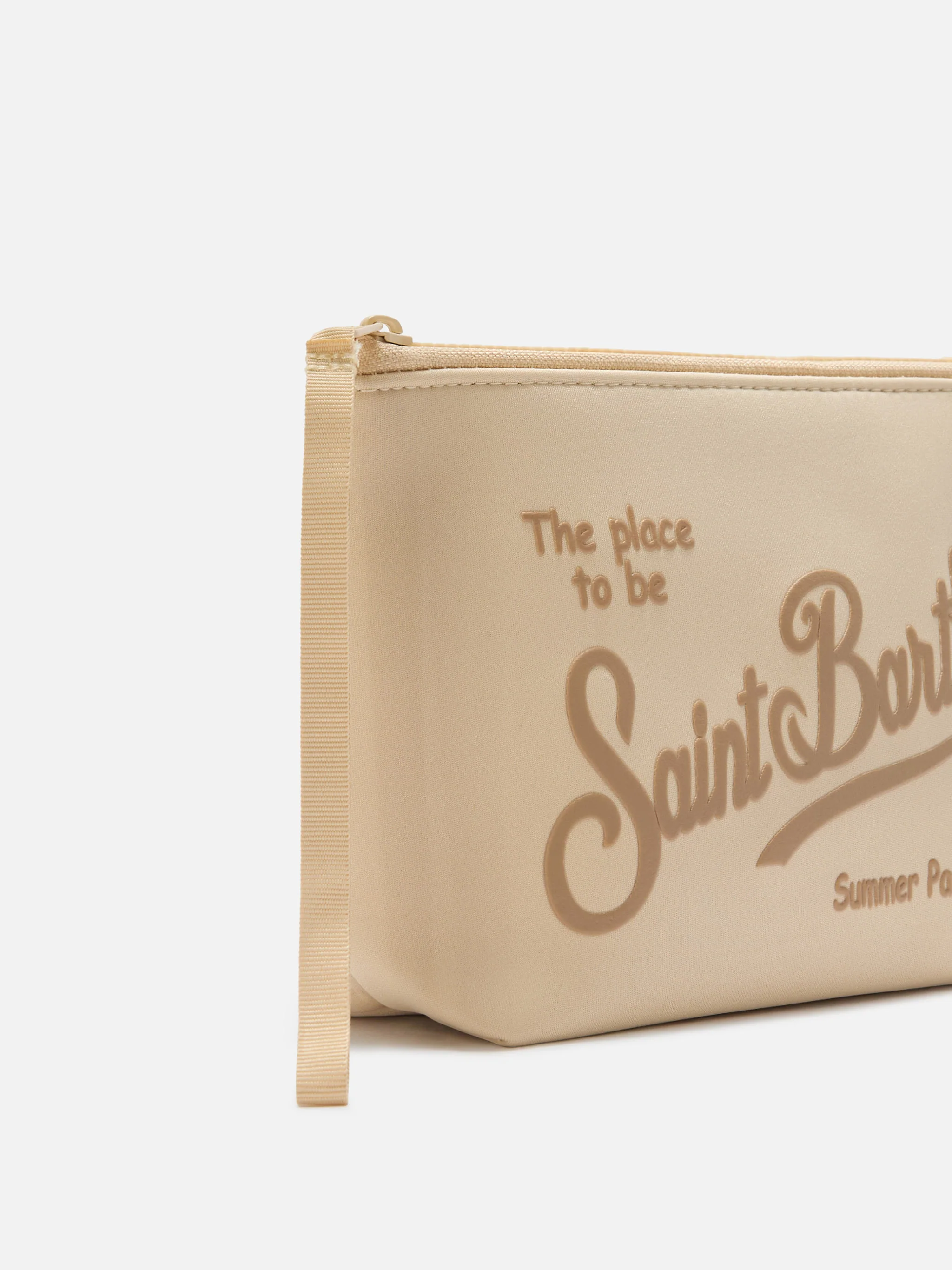 Pochette Aline in scuba beige tinta unita - Image 2