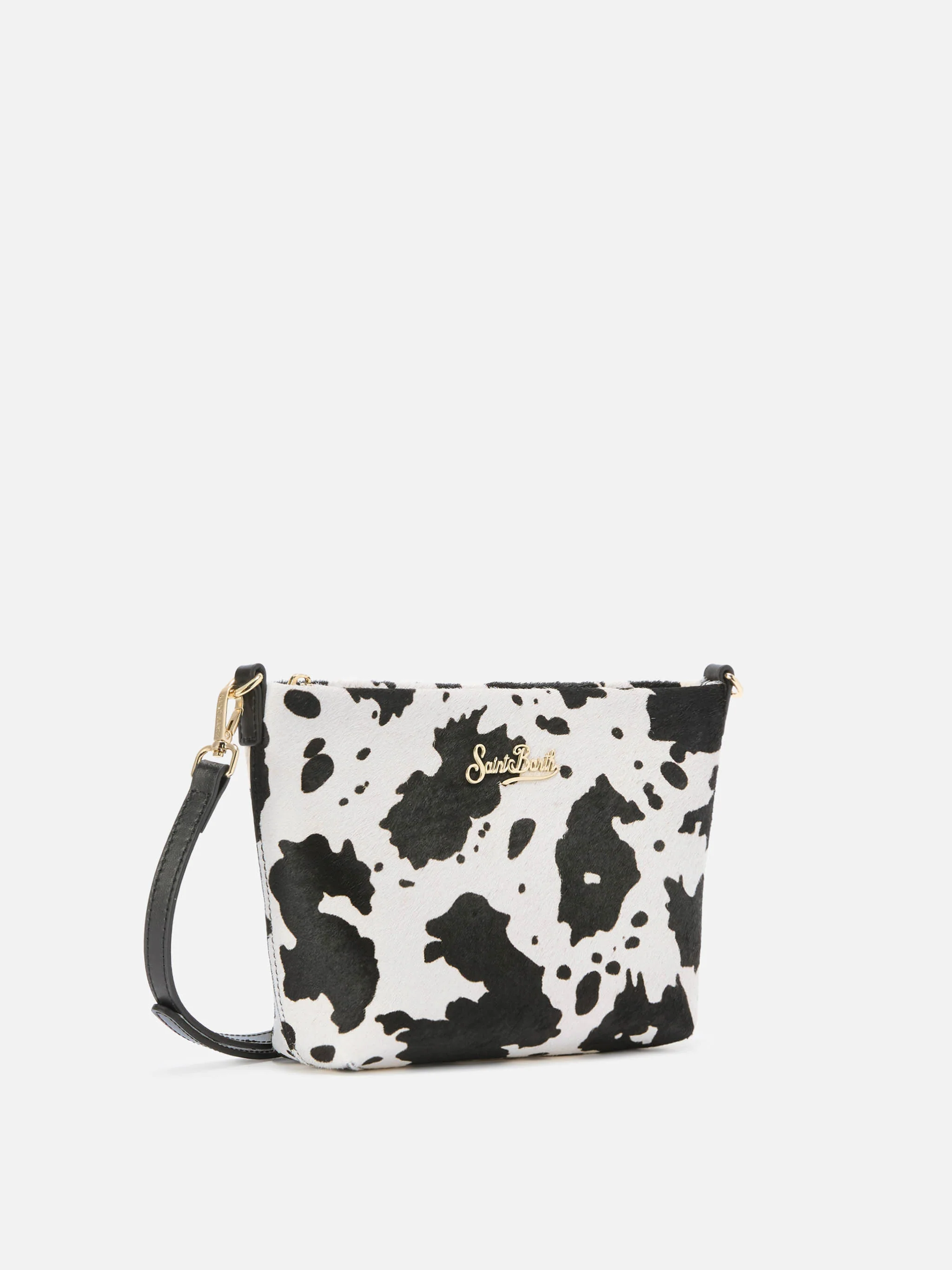 Borsa a spalla Aline Bag in pelle spazzolata e cavallino muccato - Image 3