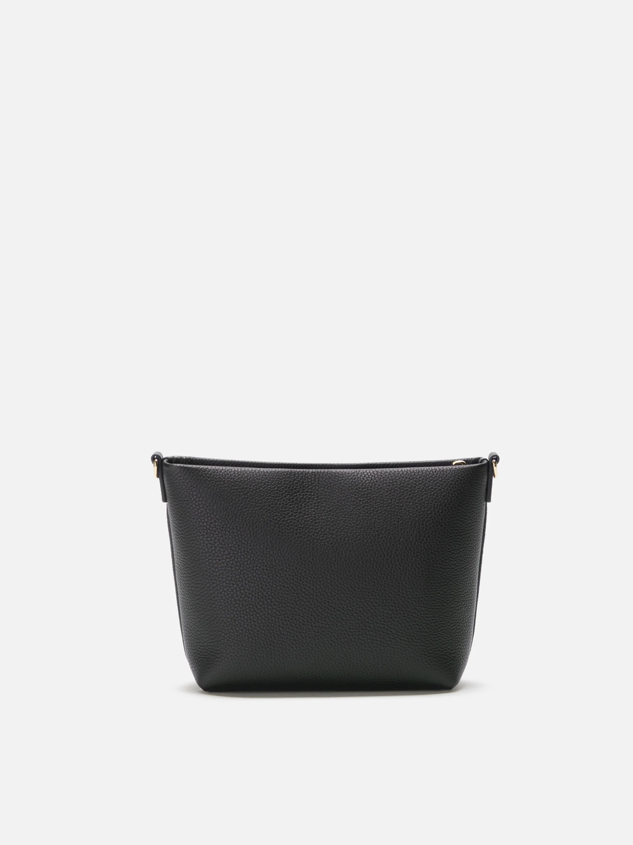 Borsa a spalla Aline Bag in pelle martellata nera - Image 4