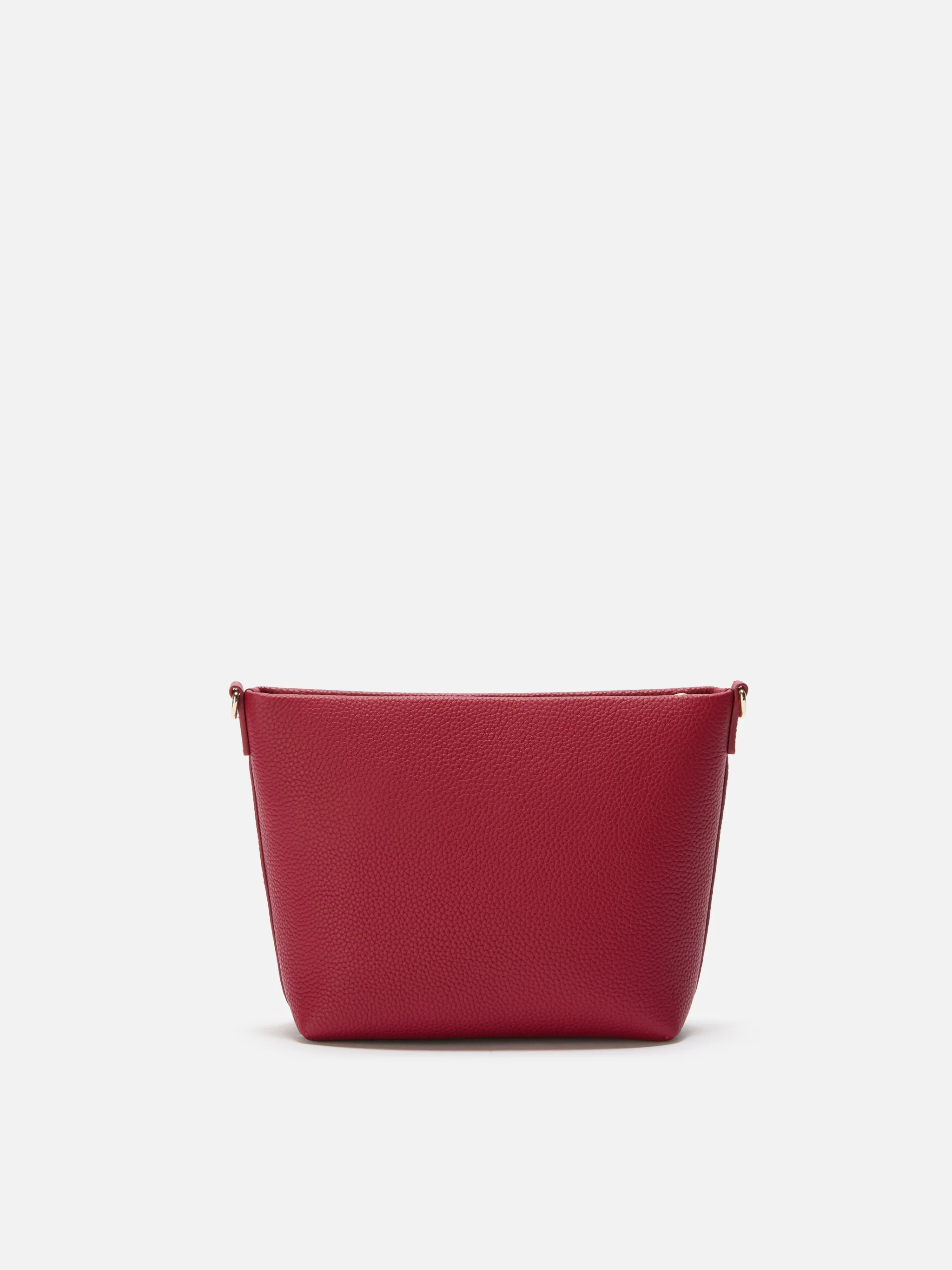 Borsa a spalla Aline Bag in pelle martellata bordeaux - Image 4