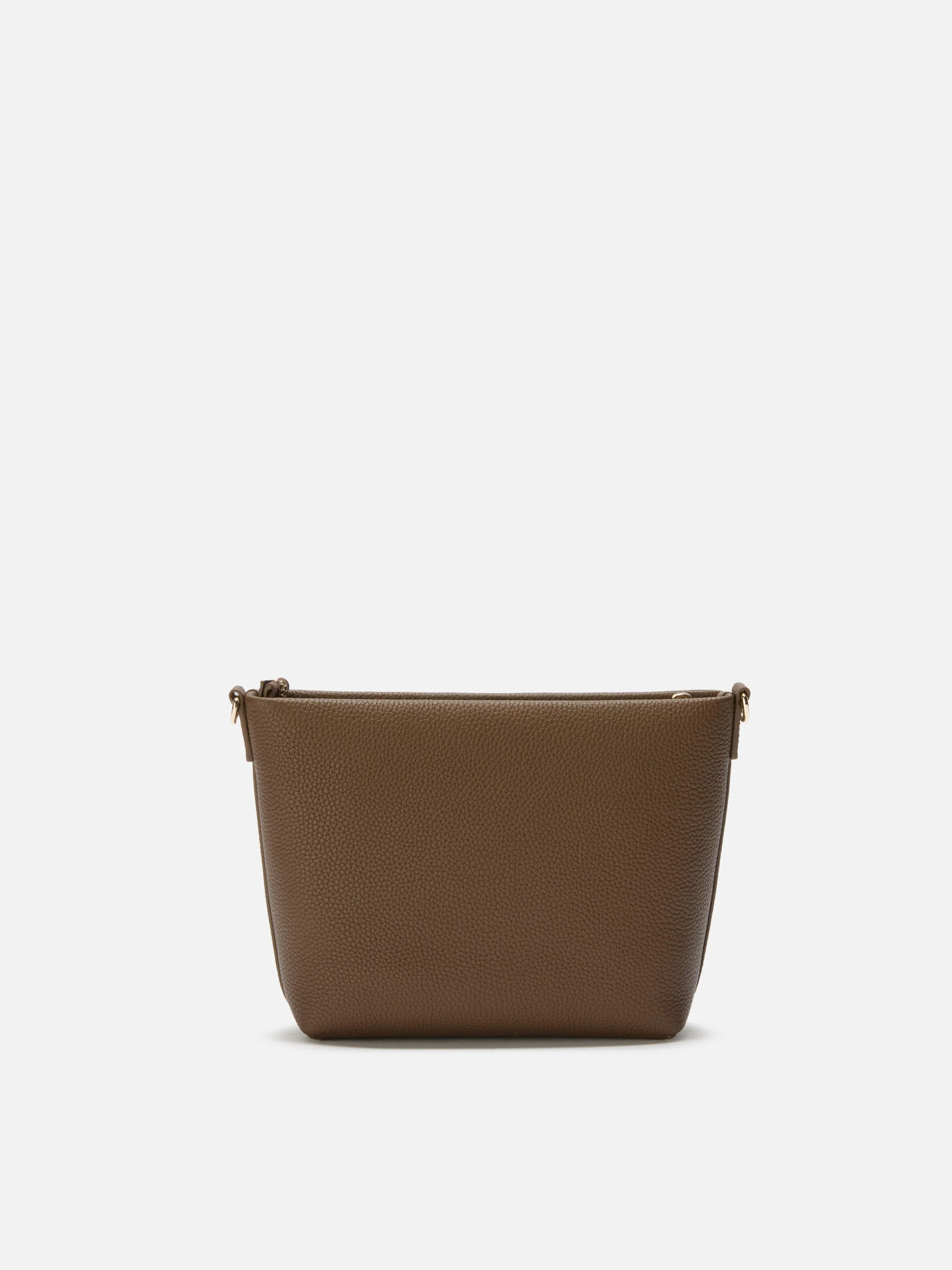 Borsa a spalla Aline Bag in pelle martellata marrone - Image 4