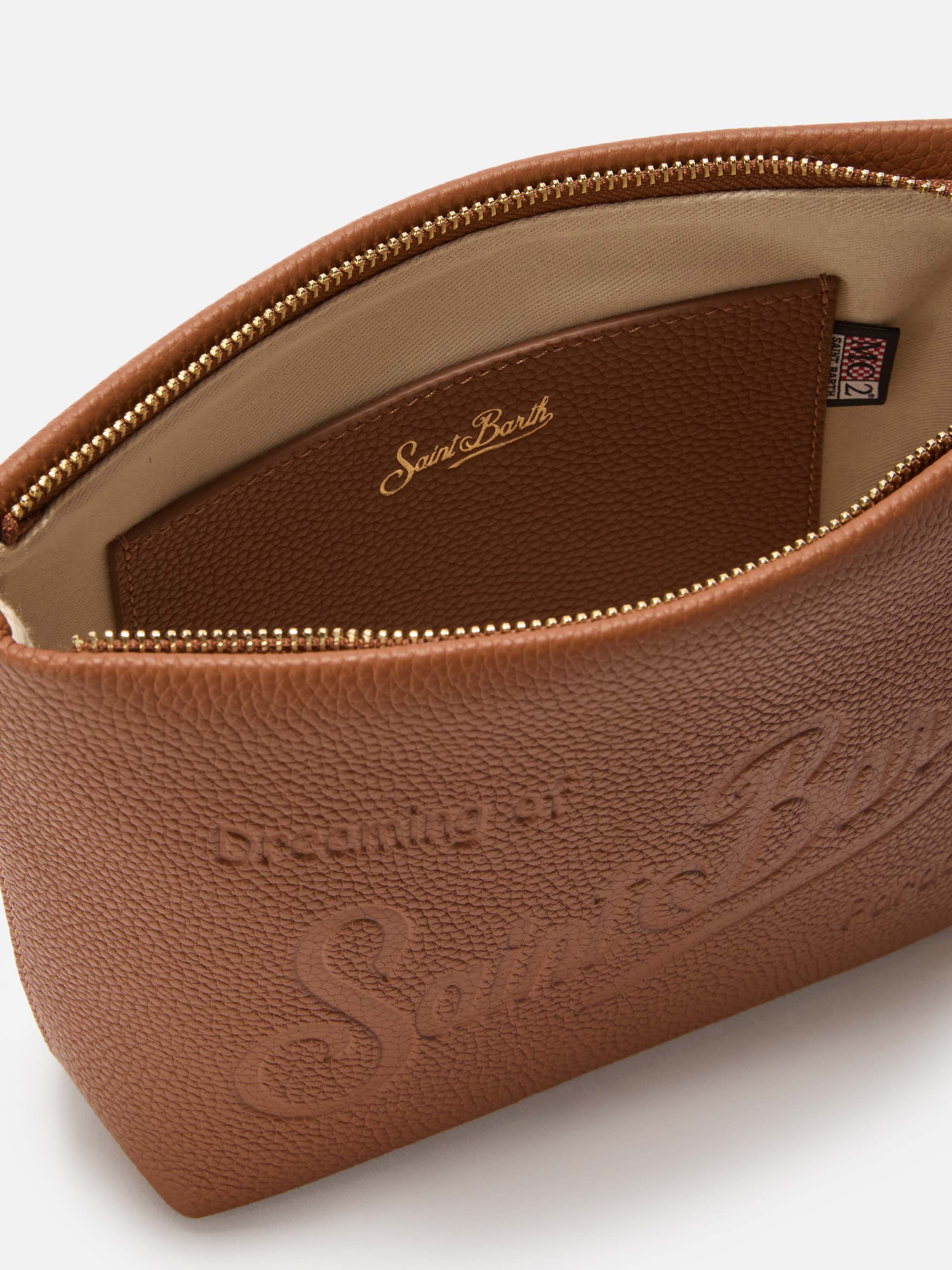 Borsa a spalla Aline Bag in pelle martellata cuoio - Image 5