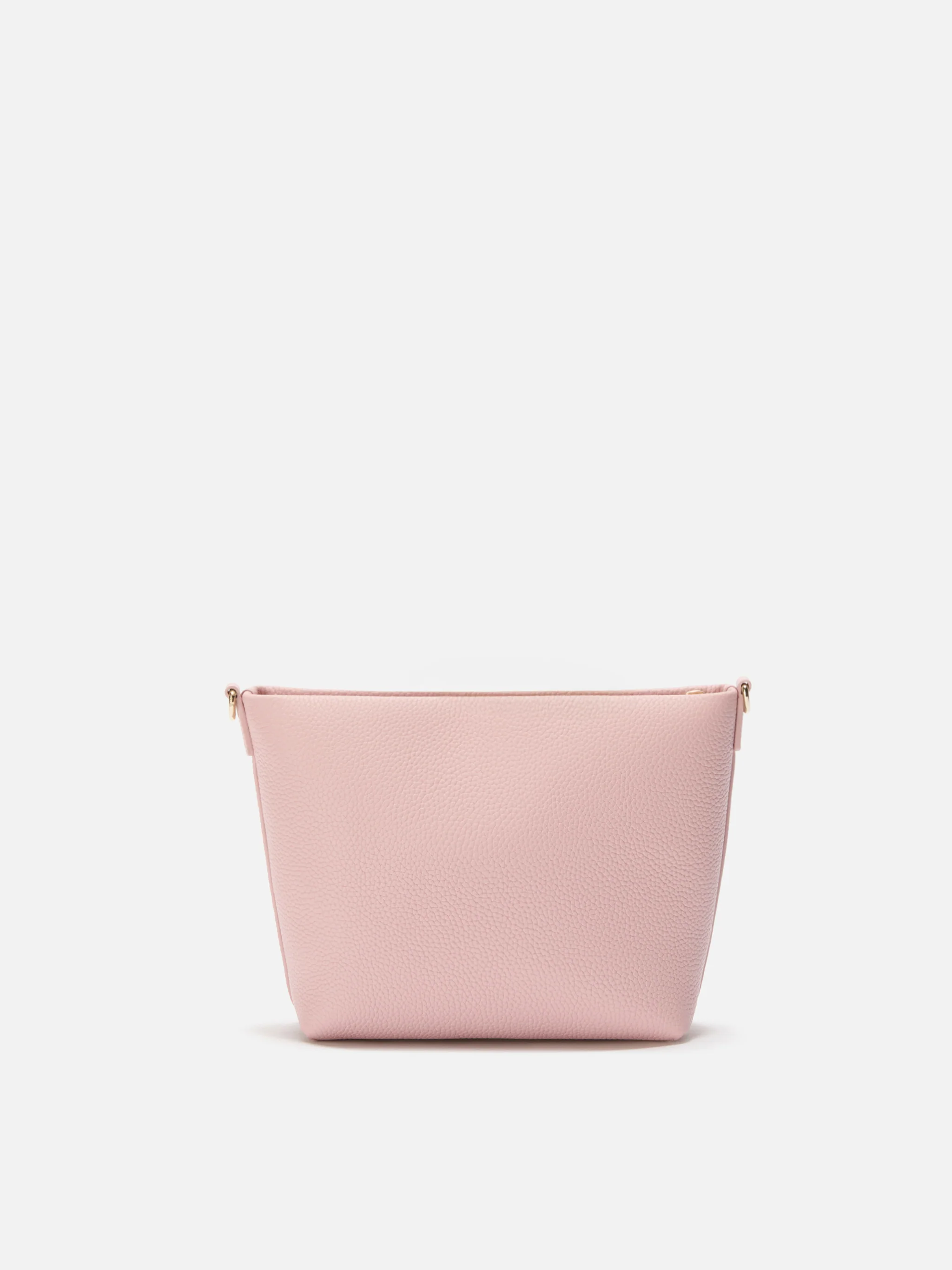 Borsa a spalla Aline Bag in pelle martellata rosa - Image 4