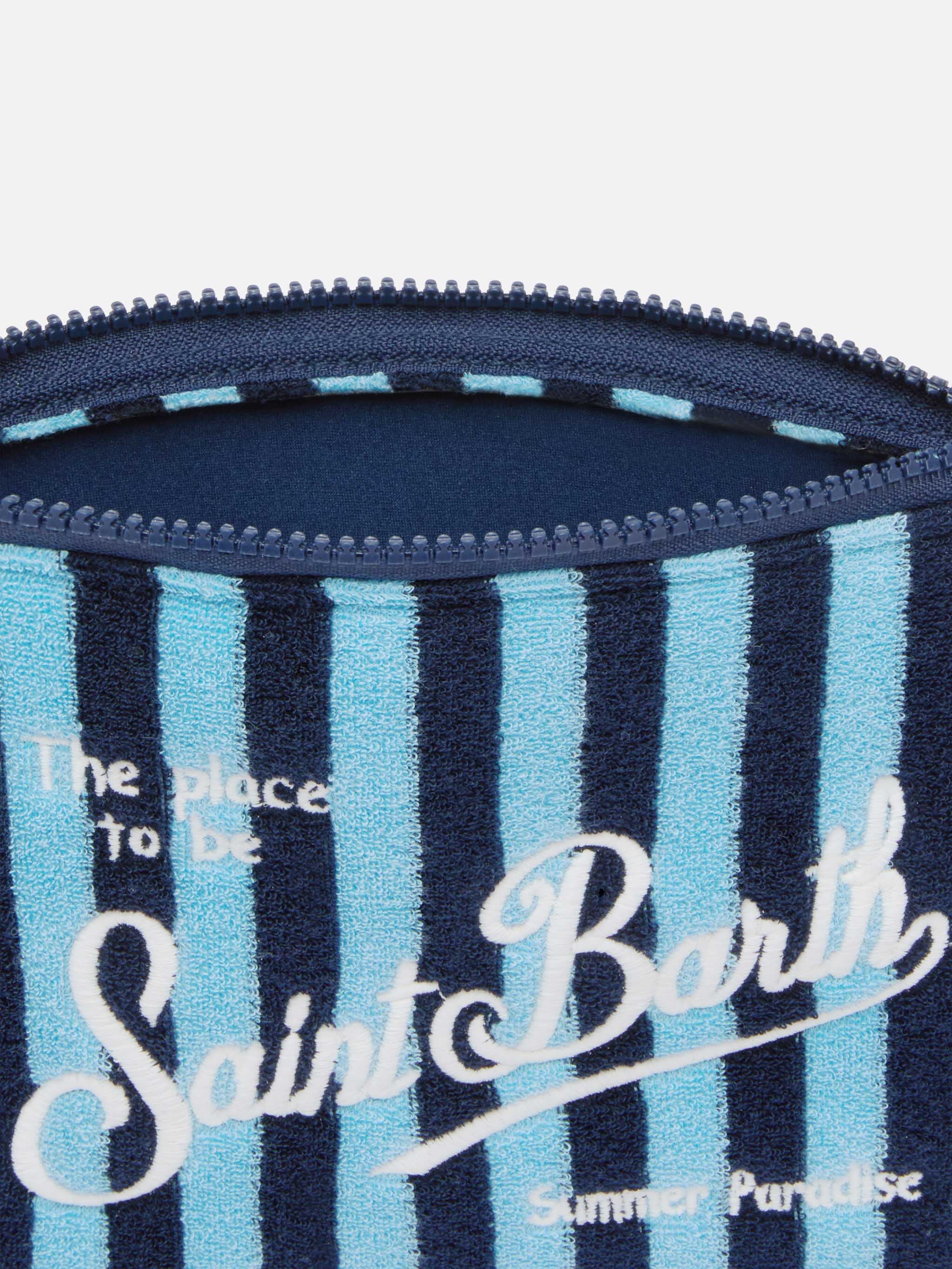 Pochette Aline in spugna con motivo a righe - Image 3