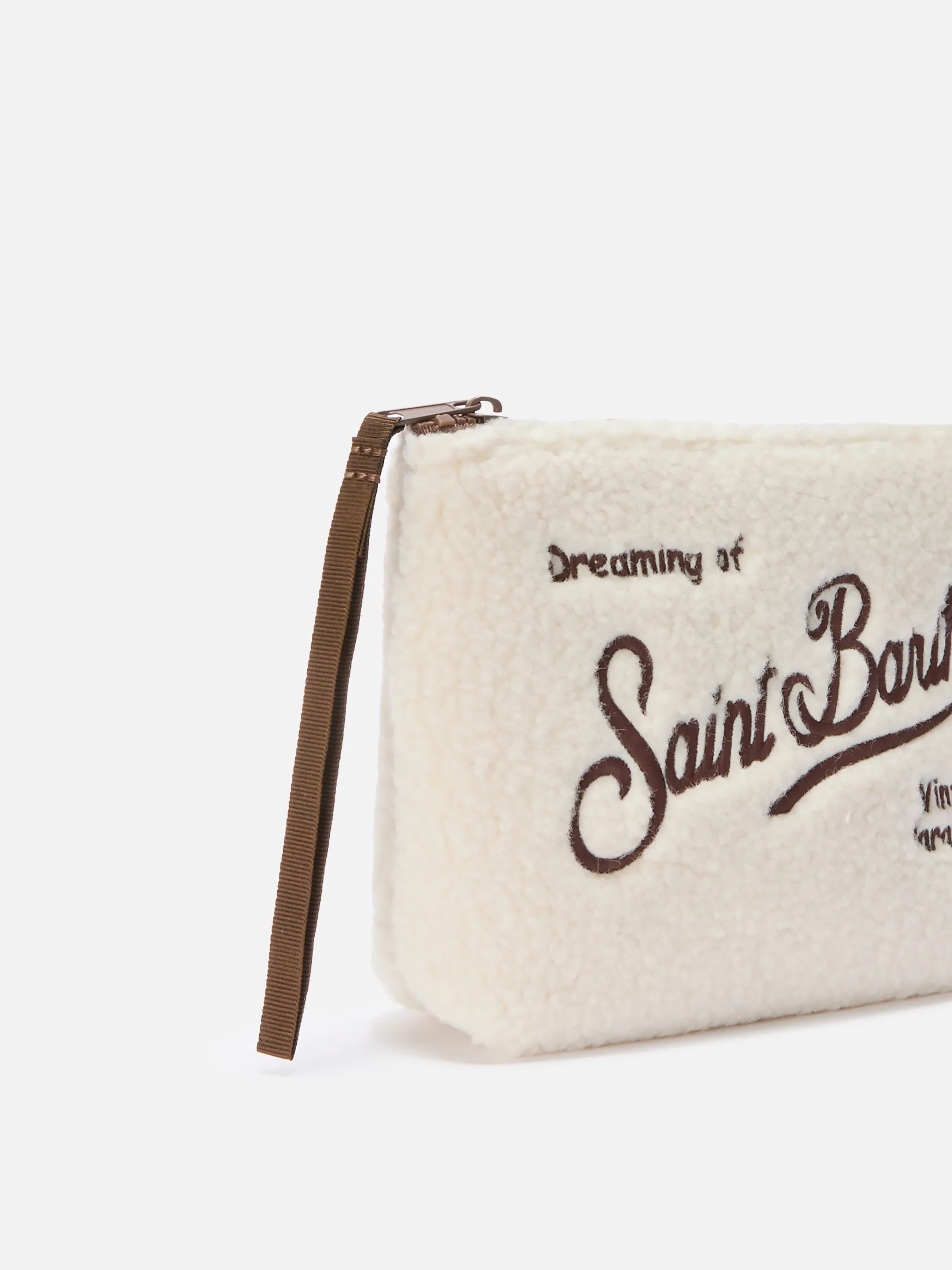 Pochette Aline Teddy in sherpa beige - Image 2