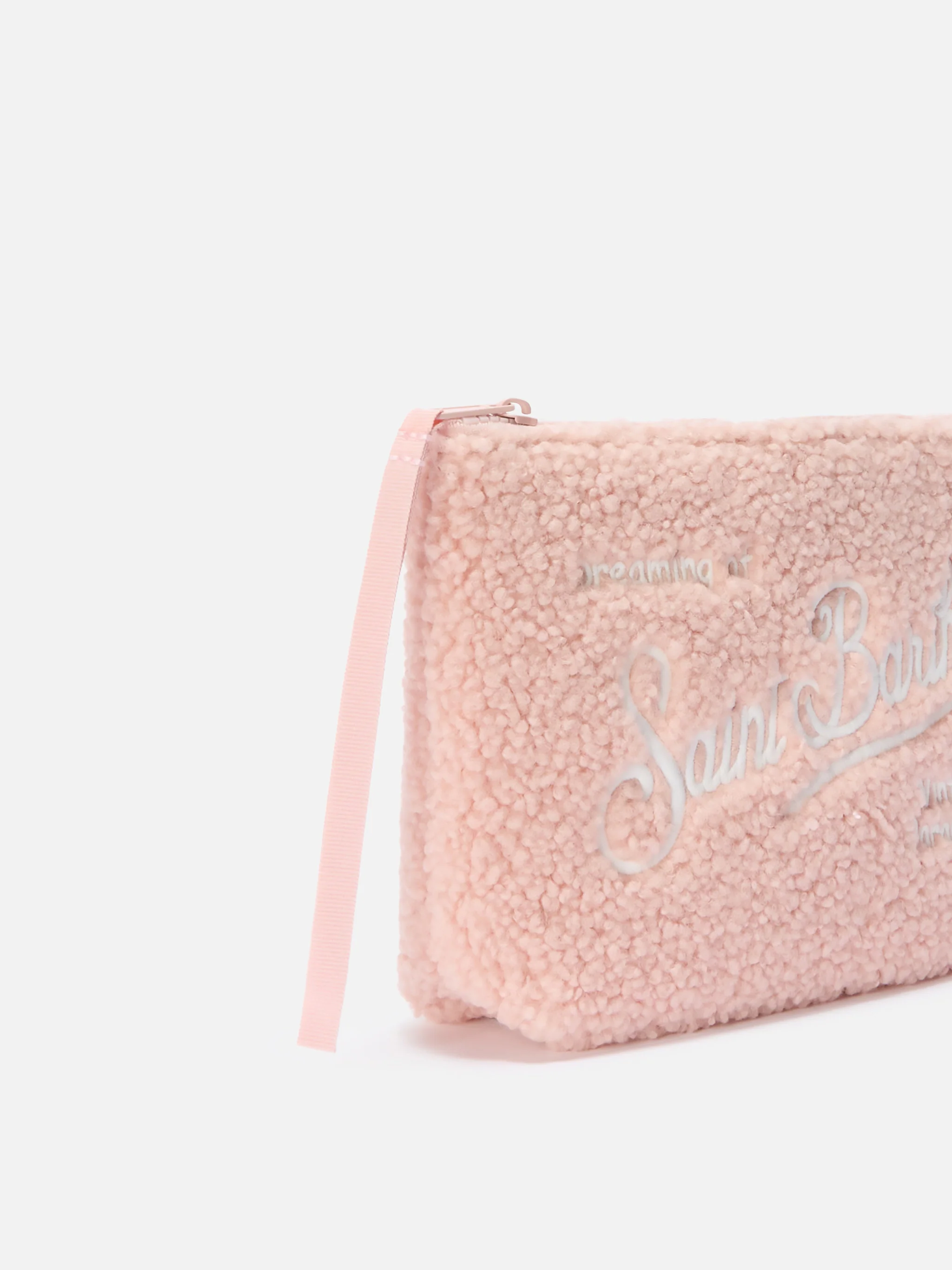 Pochette Aline Teddy in sherpa rosa - Image 2