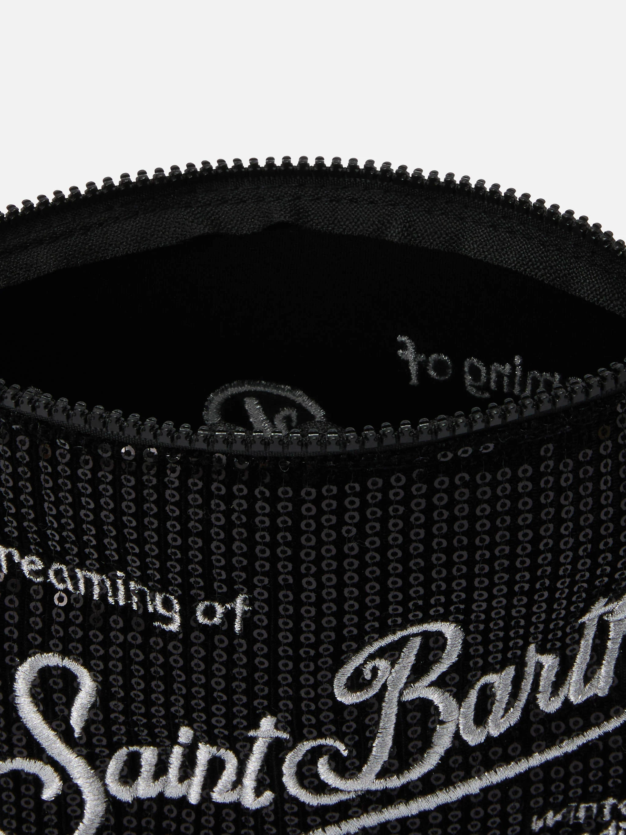Pochette Aline Velvet Paillettes nera - Image 3