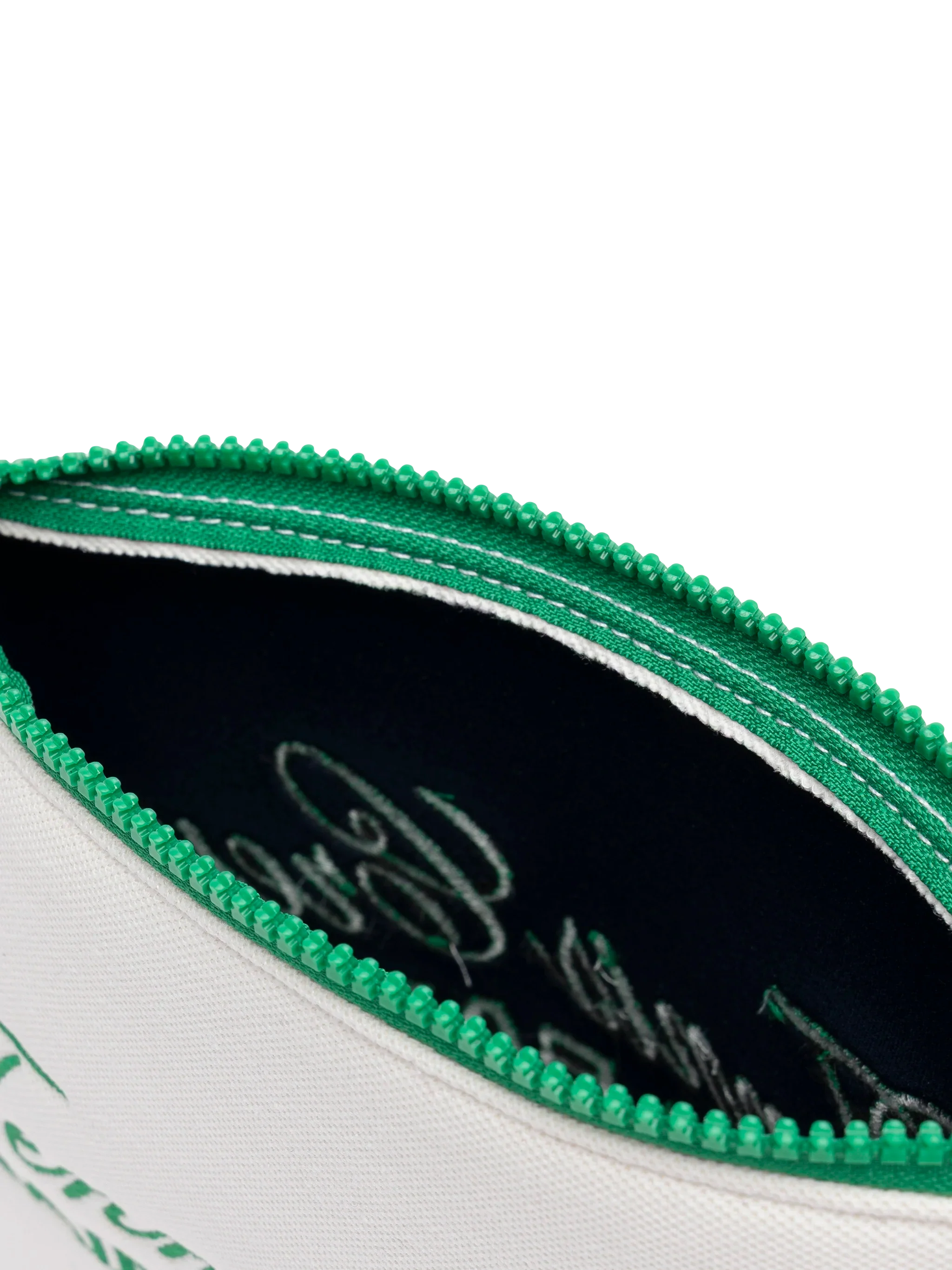 Pochette in piqué bianco Aline con ricamo  Tennis Crew Saint Barth Gustavia - Image 3