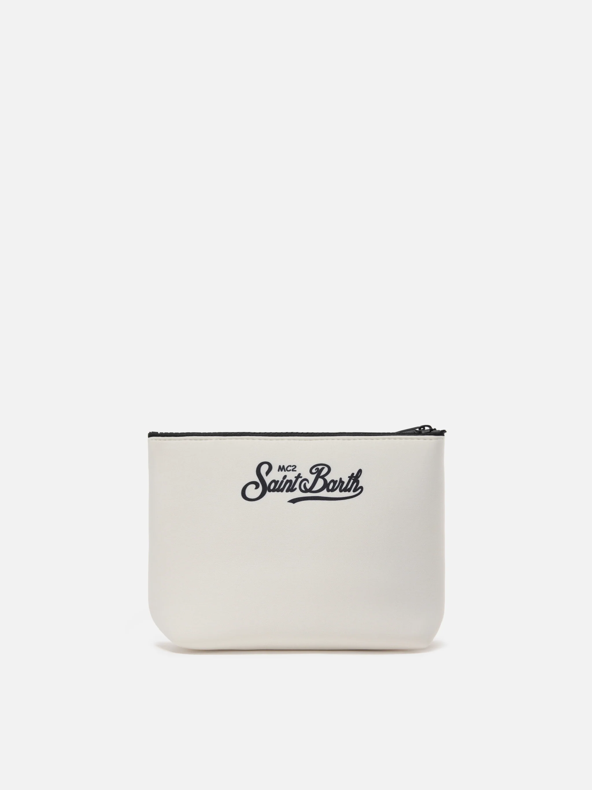 Pochette Aline in scuba bianca con ricamo Cigarette Racing Team | Special Edition - Image 3