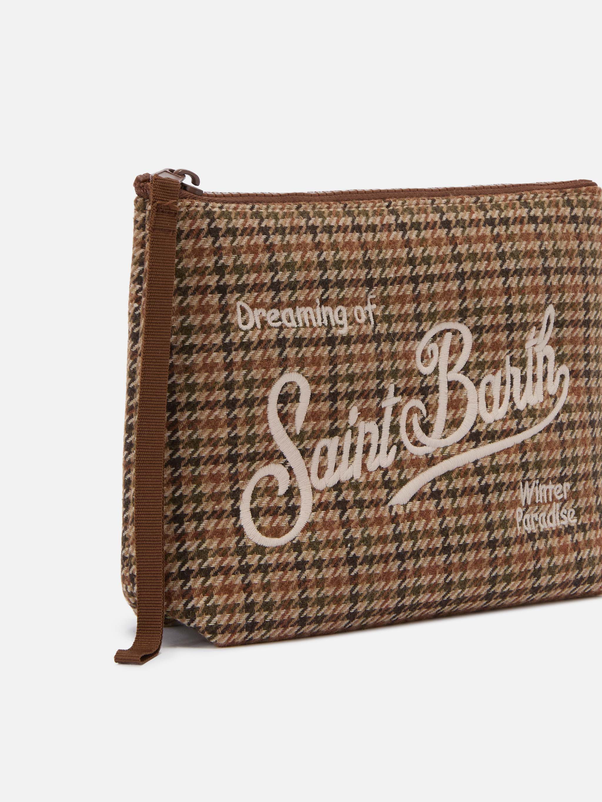 Pochette Aline Wool in misto lana pied de poule - Image 2