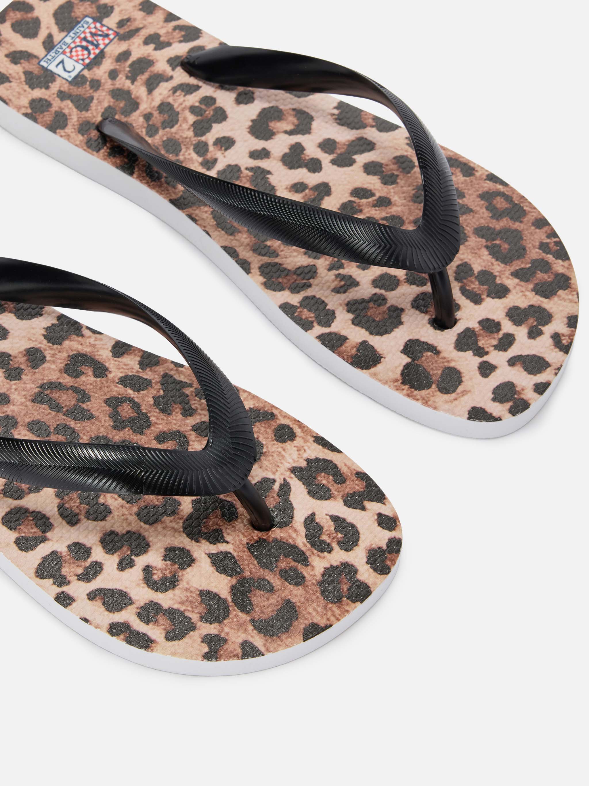 Infradito Alma slip-on in gomma con stampa leopardata - Image 3
