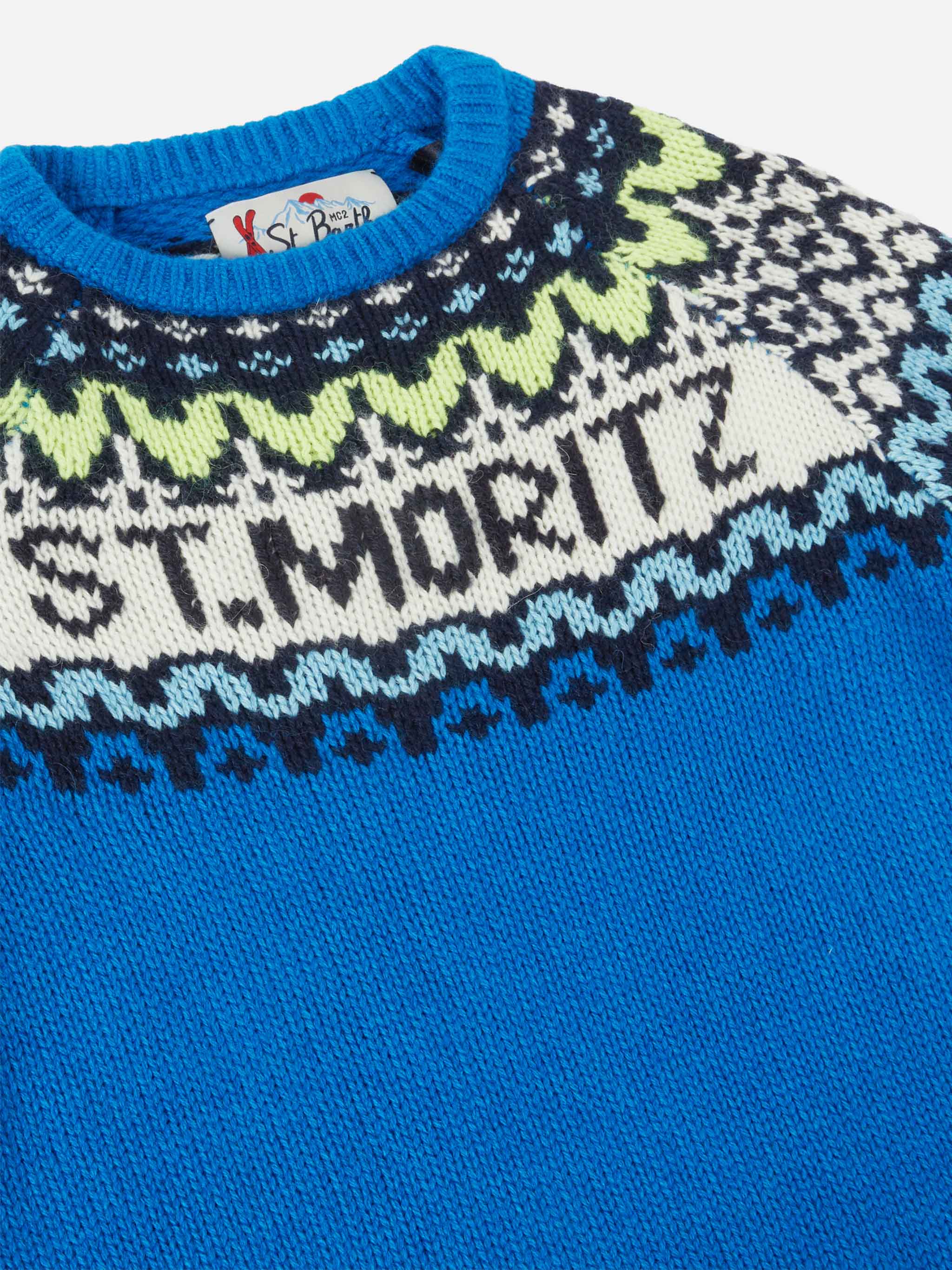 Maglione in alpaca Douglas con jacquard fair isle e St. Moritz - Image 2