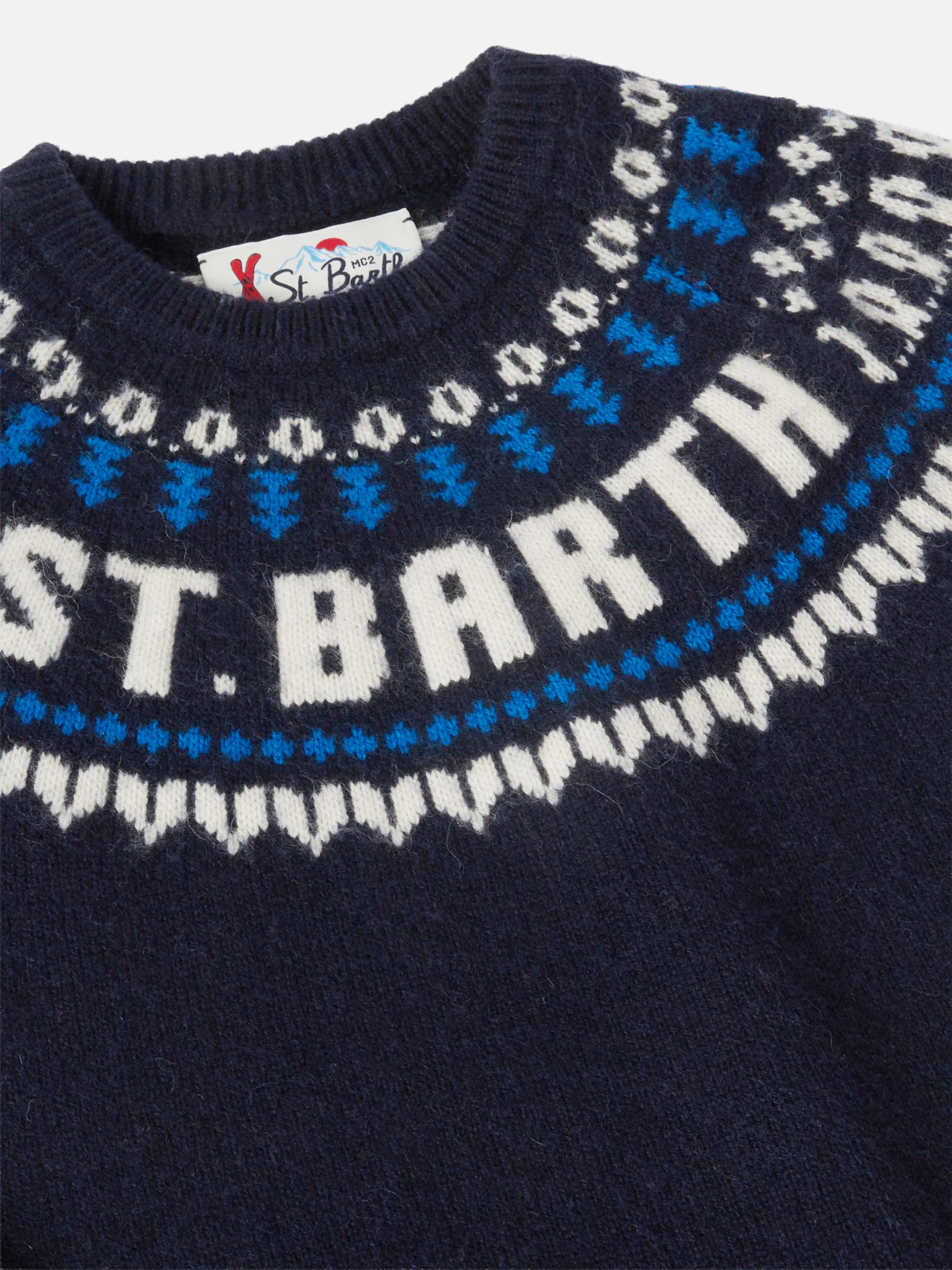 Maglione in alpaca Douglas con jacquard fair isle - Image 2