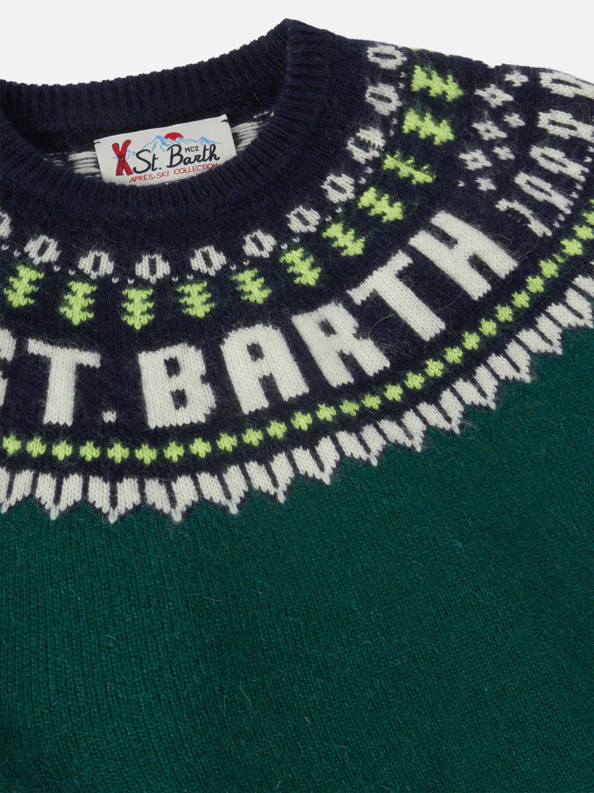 Maglione in alpaca Douglas con jacquard fair isle - Image 2