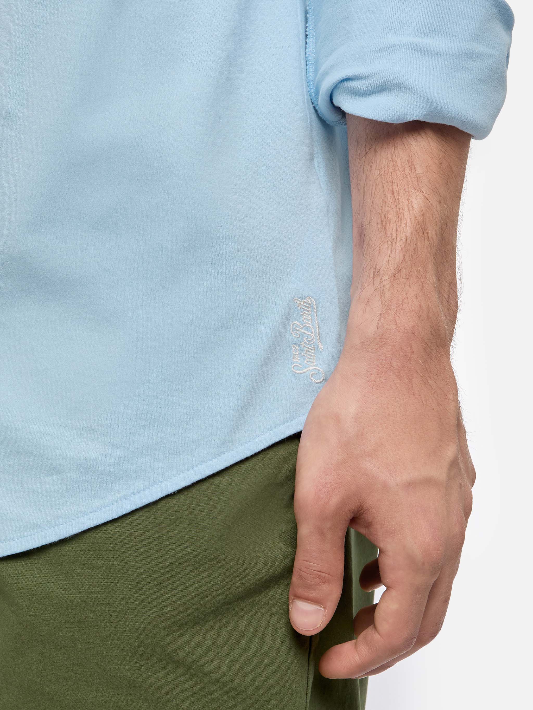Camicia Amalfi in jersey azzurro - Image 2
