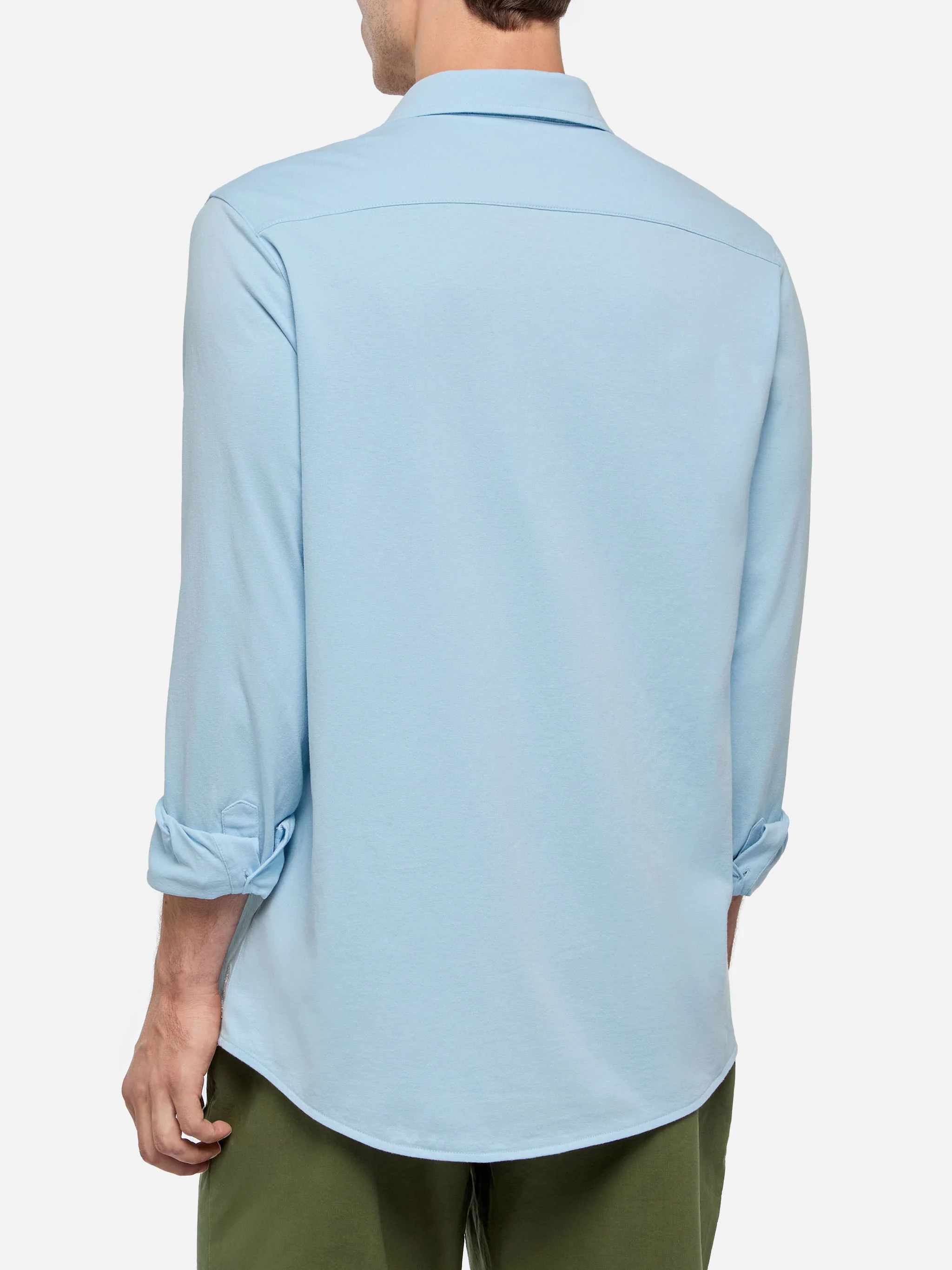 Camicia Amalfi in jersey azzurro - Image 3