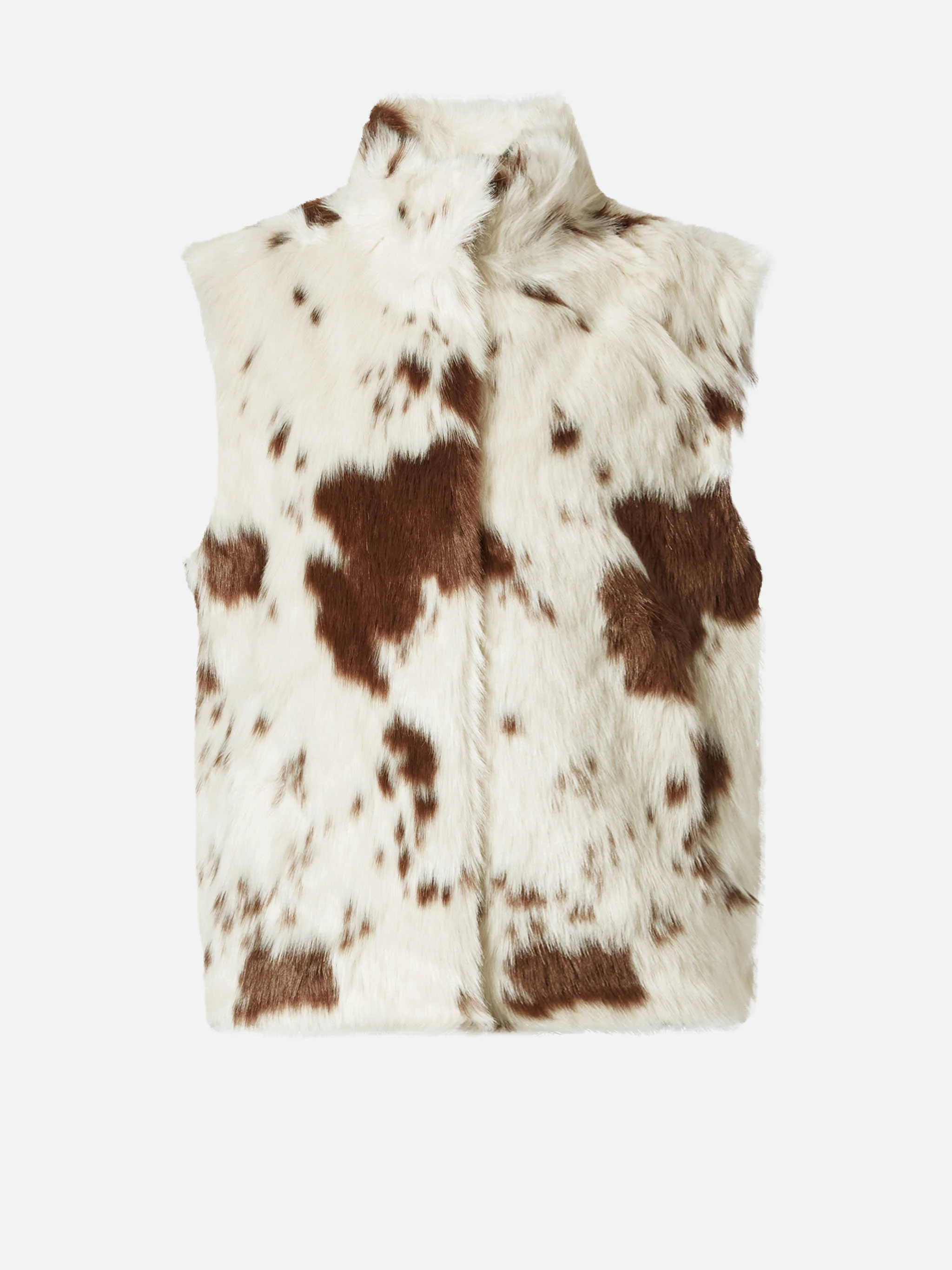 Gilet Ambre in faux fur con stampa muccata - Image 6