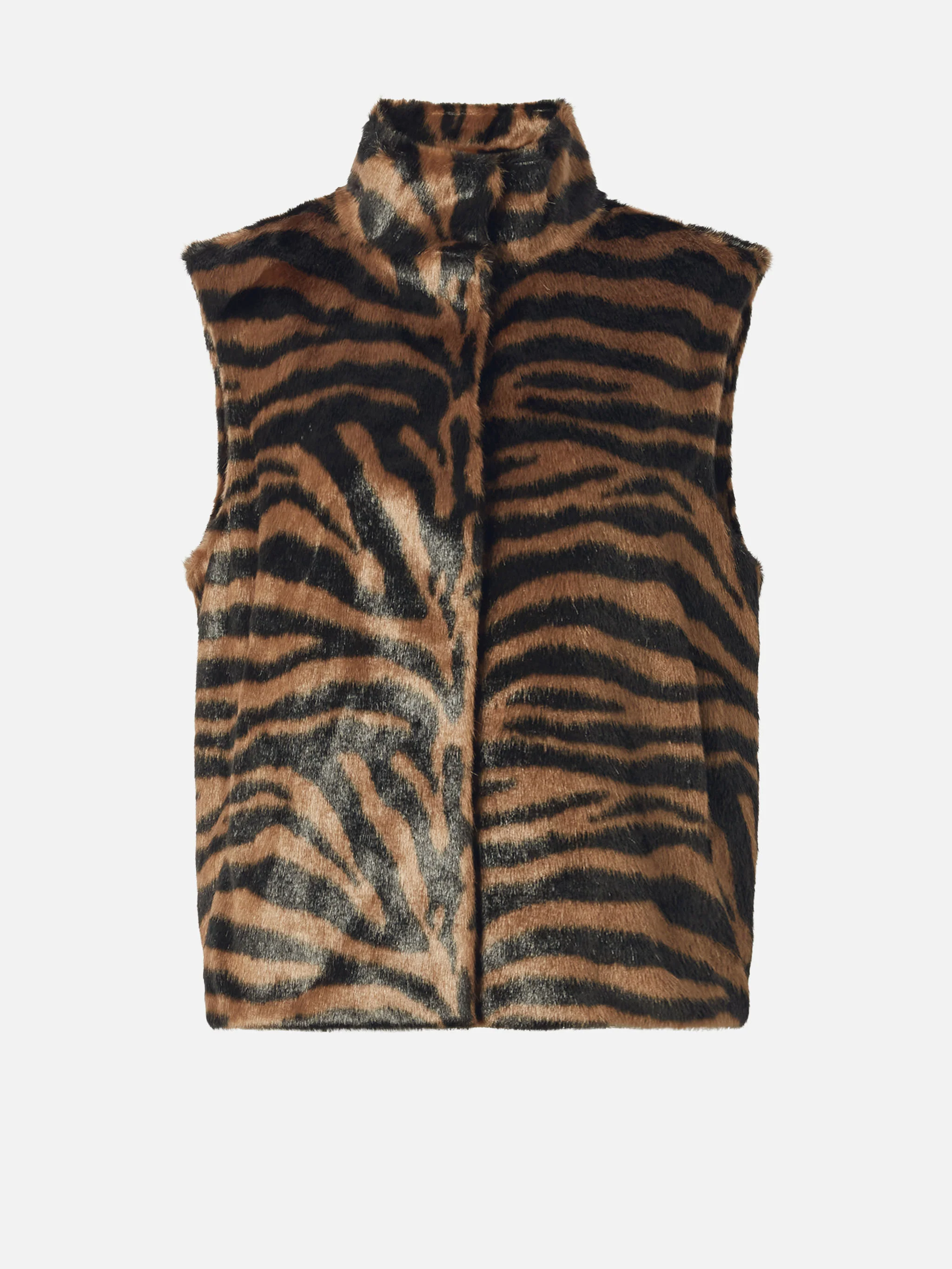 Gilet Ambre in faux fur con stampa zebrata - Image 6