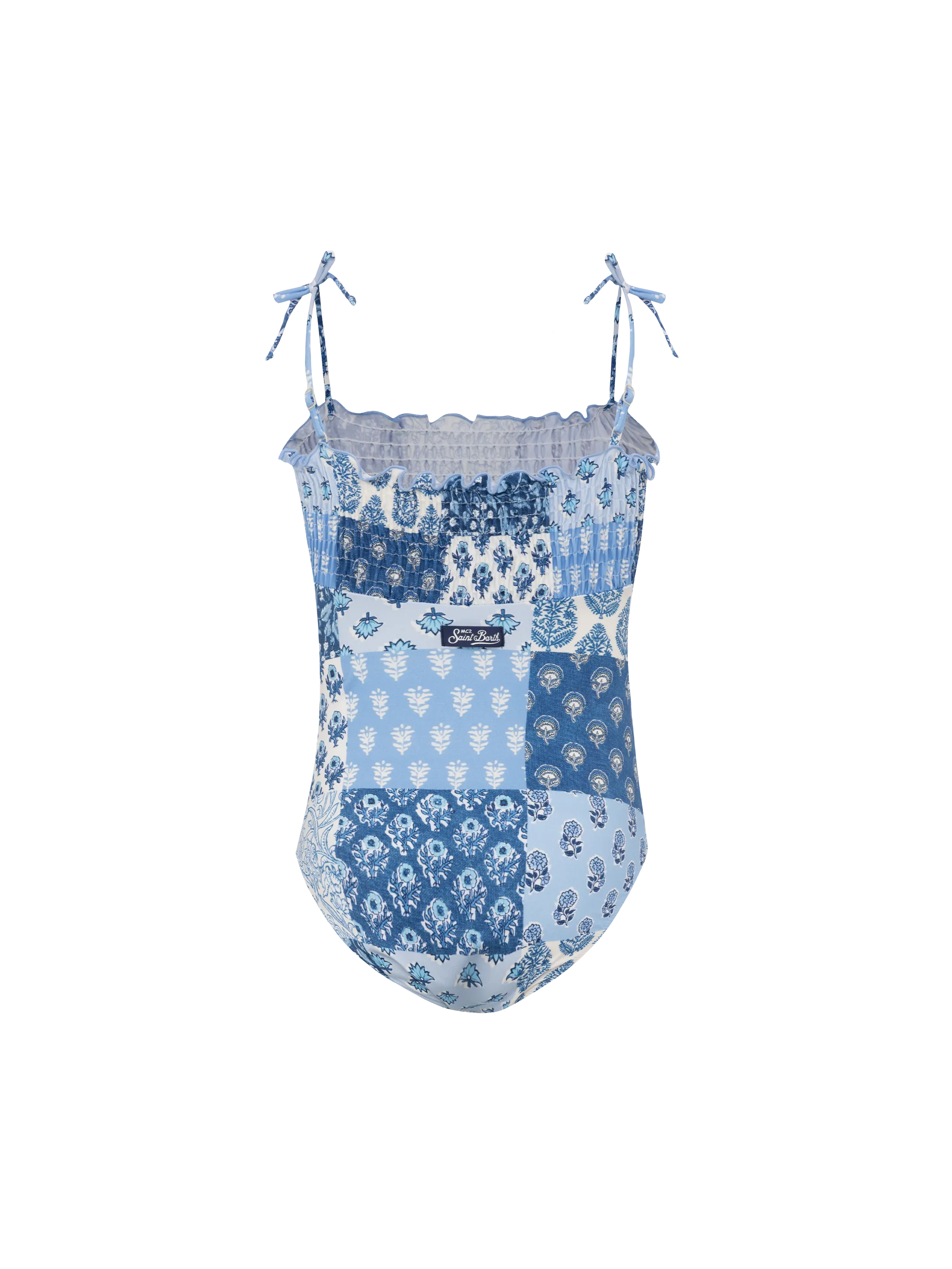 Costume intero da bambina Amina con corpetto arricciato - Image 2