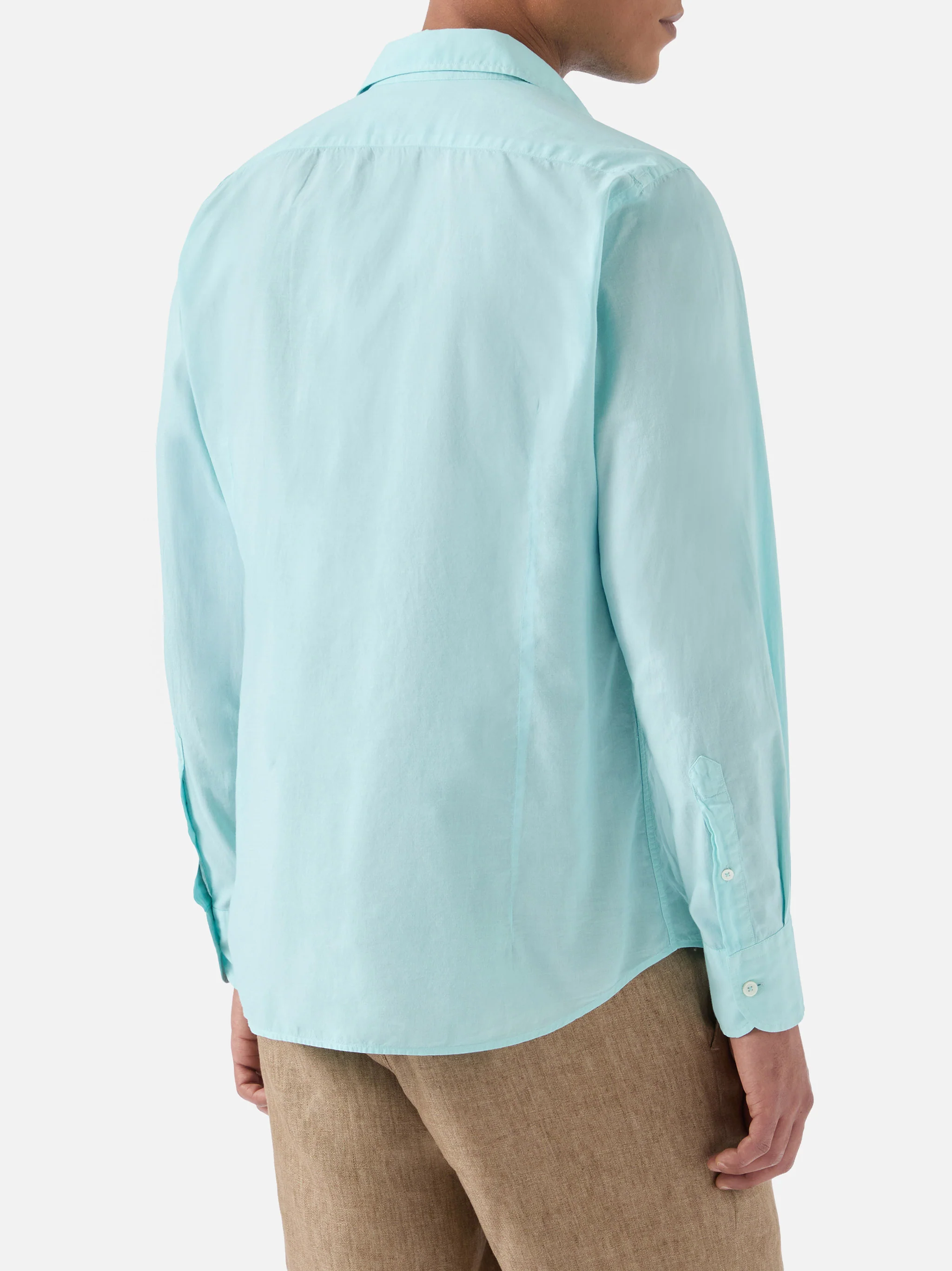 Camicia Chemise Ice in voile di cotone verde acqua - Image 3