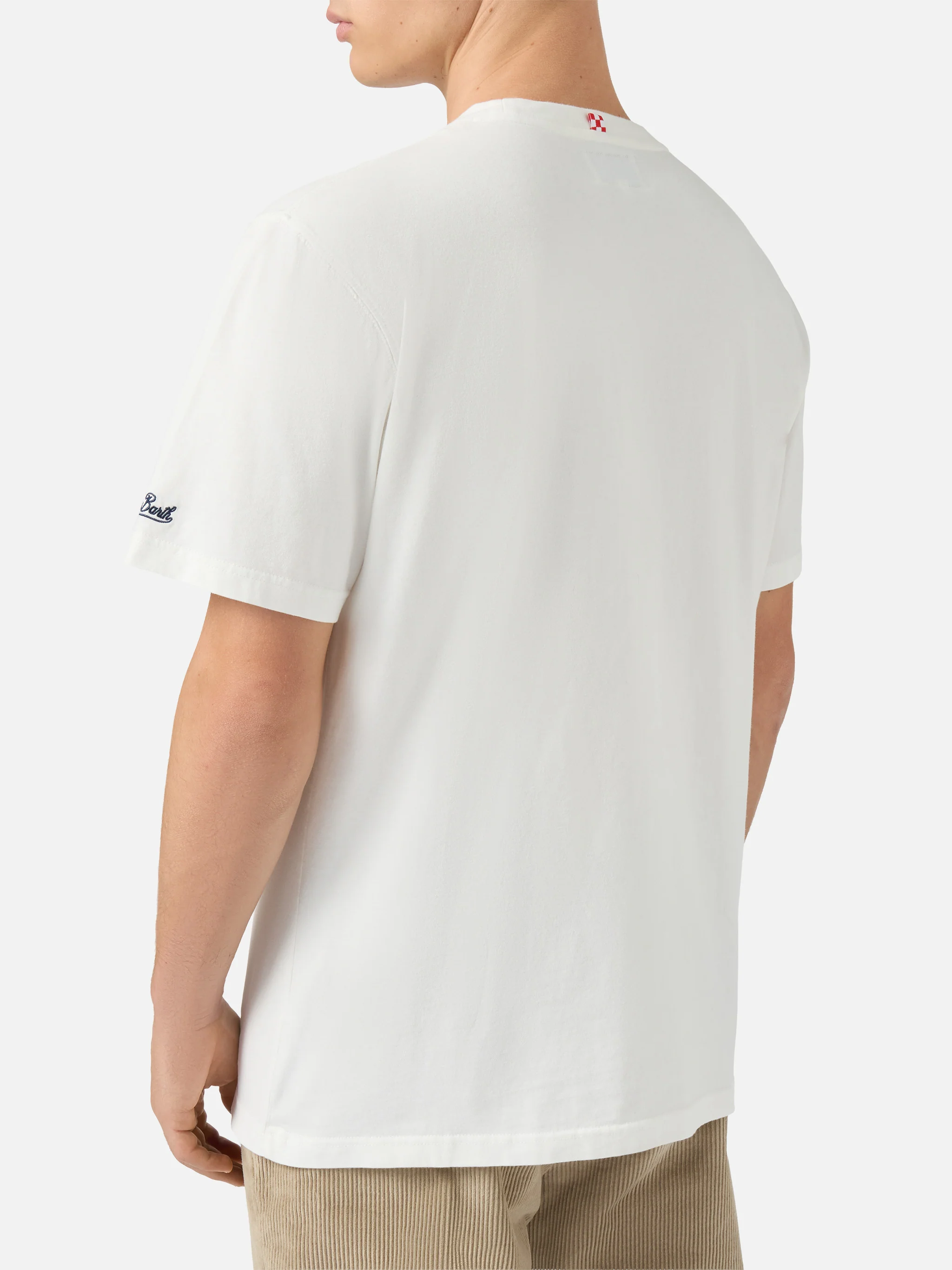 T-shirt Arnott Warm in cotone organico warm touch con stampa Panda Cortina - Image 4