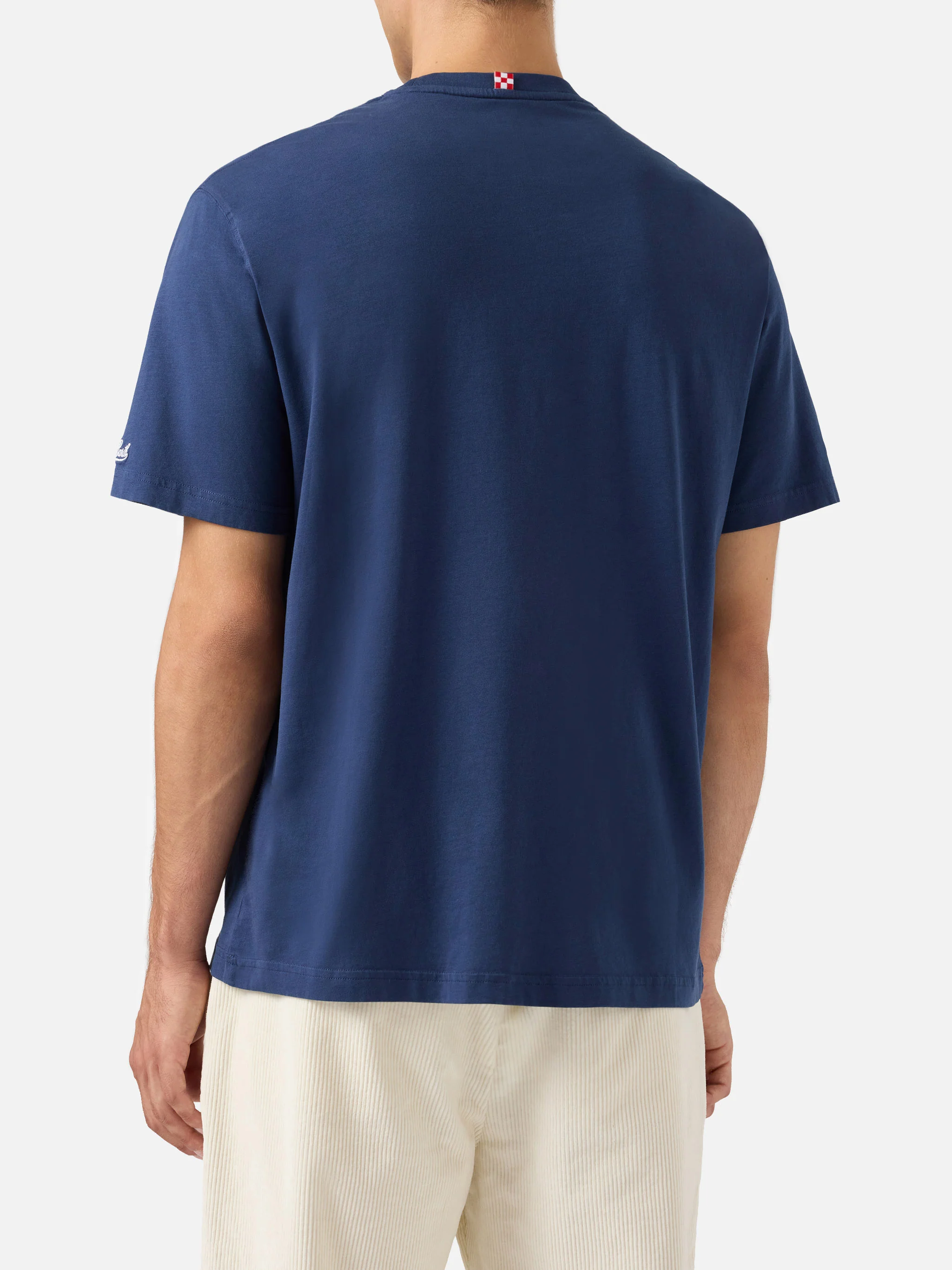 T-shirt Arnott Warm in cotone invernale blu con ricamo Bel temp… | VACANZE DI NATALE SPECIAL EDITION - Image 5