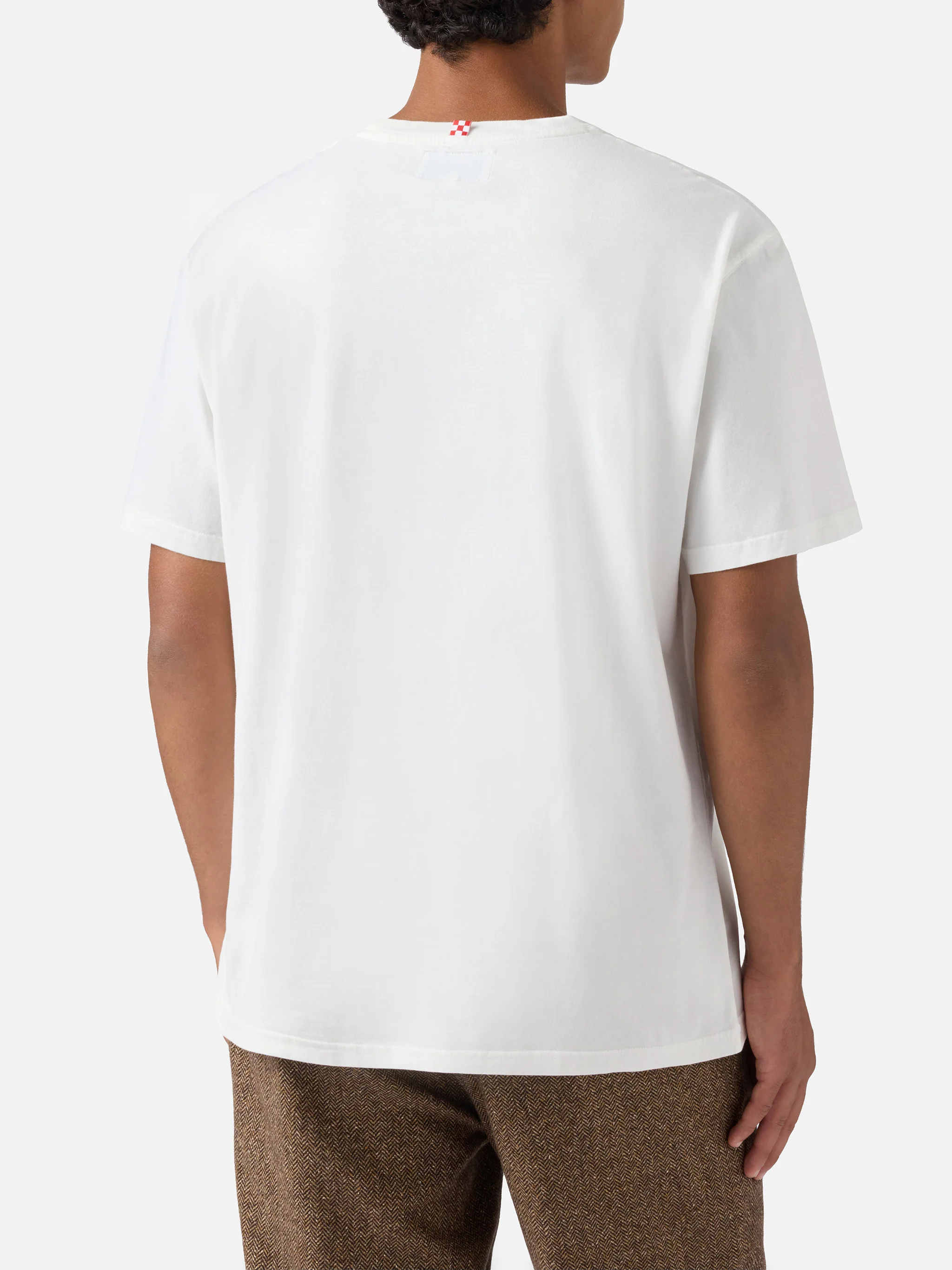 T-shirt Arnott Warm in cotone invernale bianco con ricamo Après Ski - Image 3