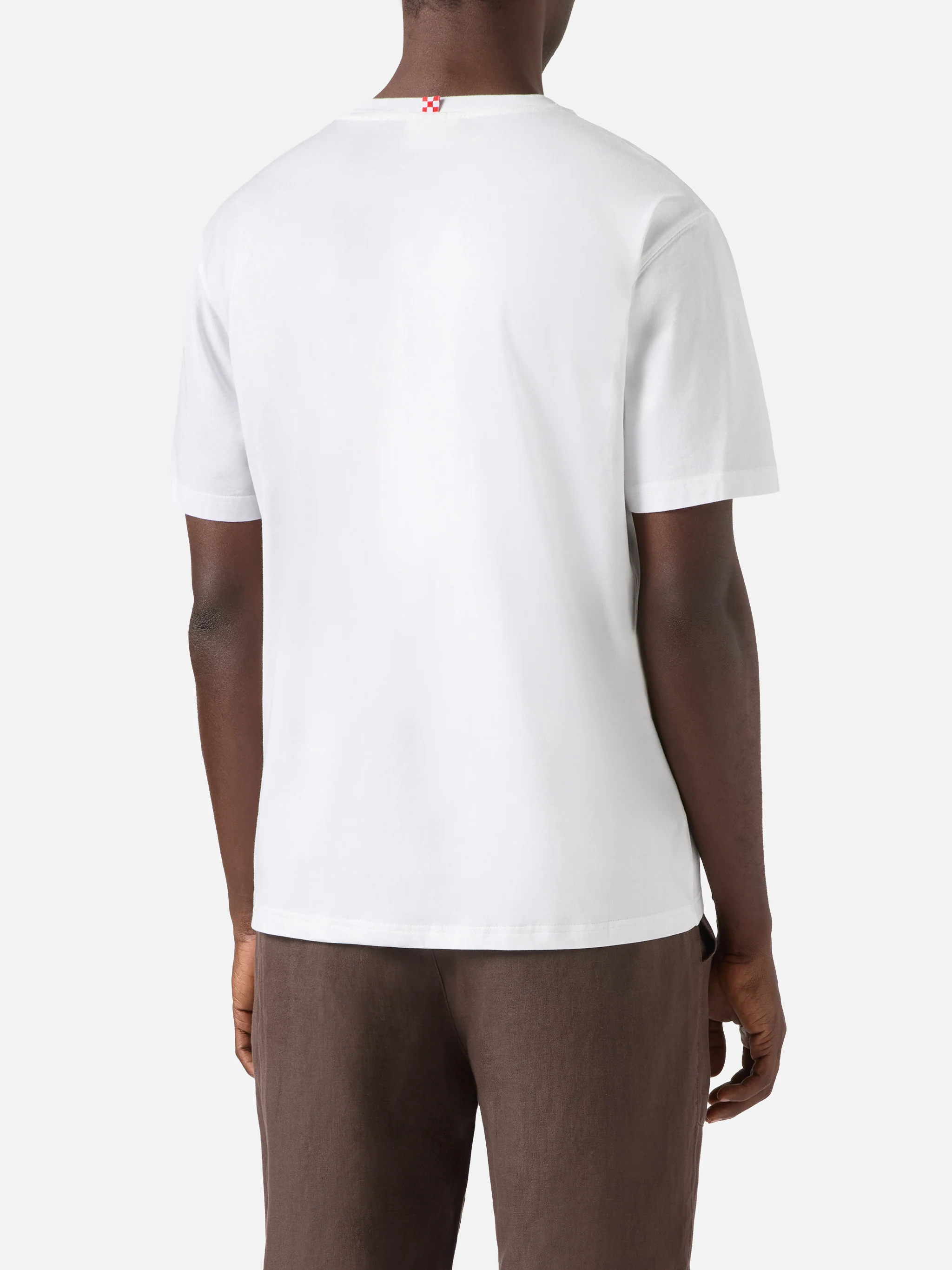 T-shirt Austin bianca con orologio e ricamo Wimbledon Addicted - Image 4